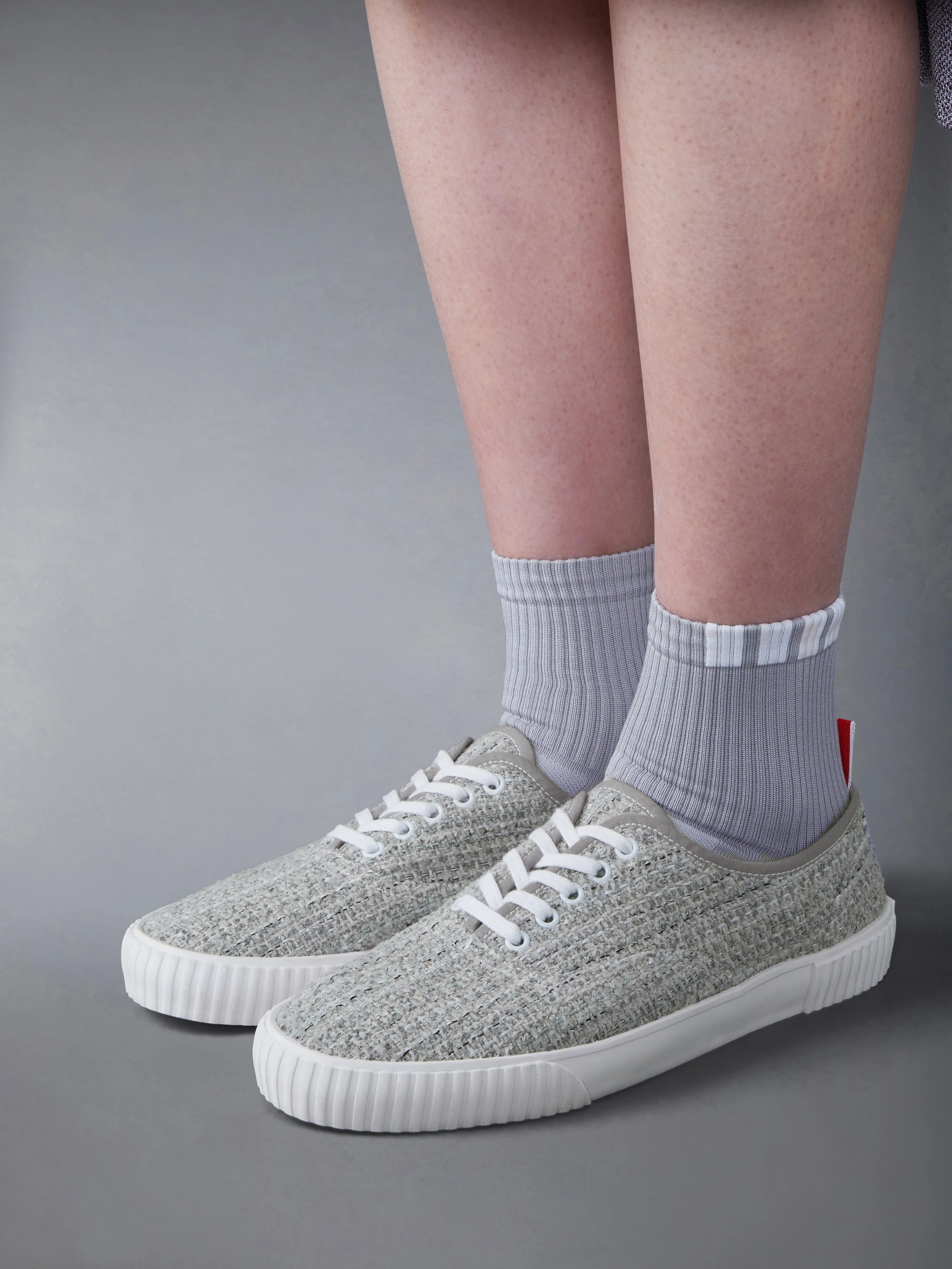 COTTON TWEED HERITAGE TRAINER sold by Thom Browne product image thumbnail 4