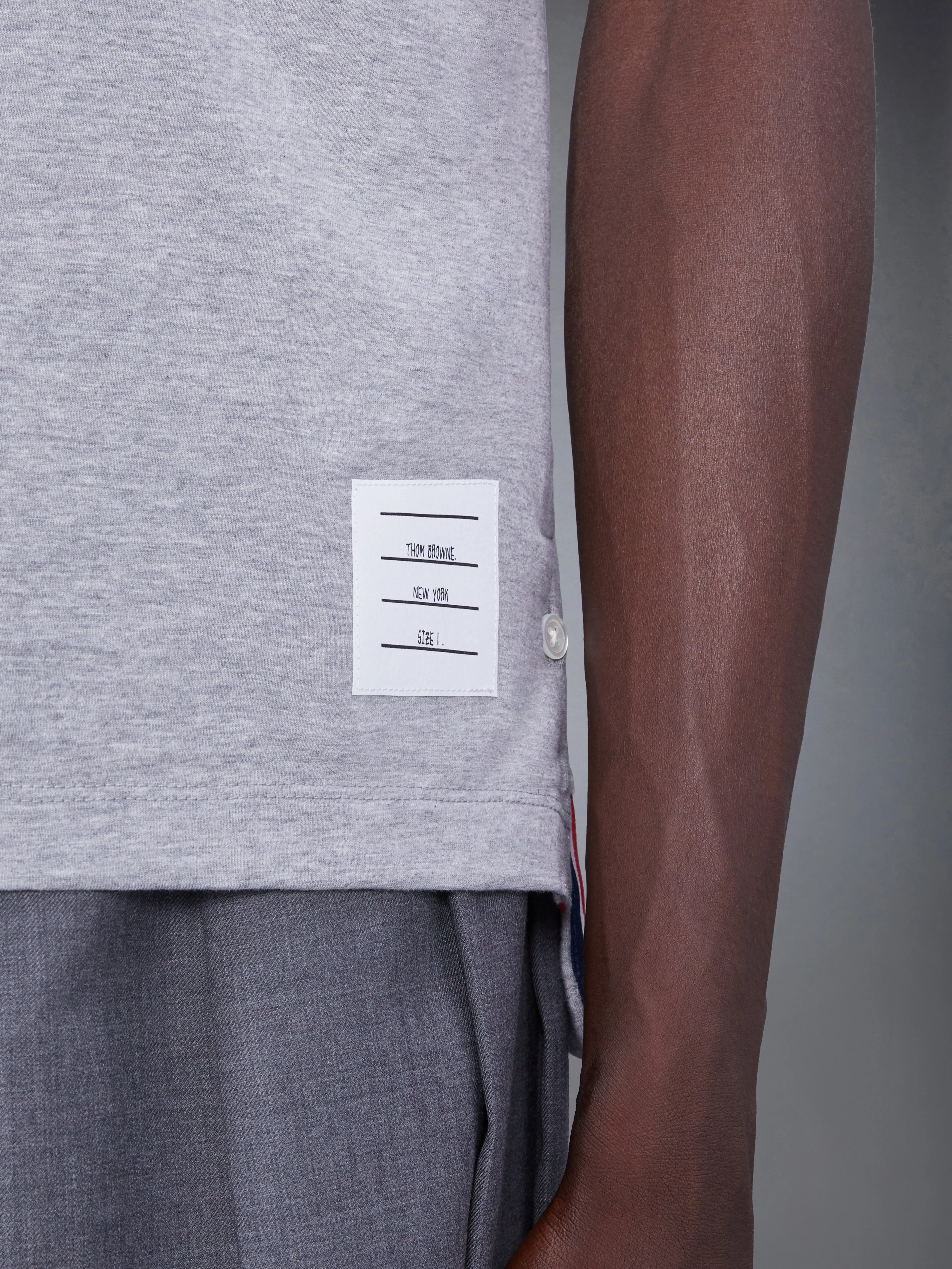 MEDIUM WEIGHT JERSEY RINGER TEE sold by Thom Browne product image thumbnail 5