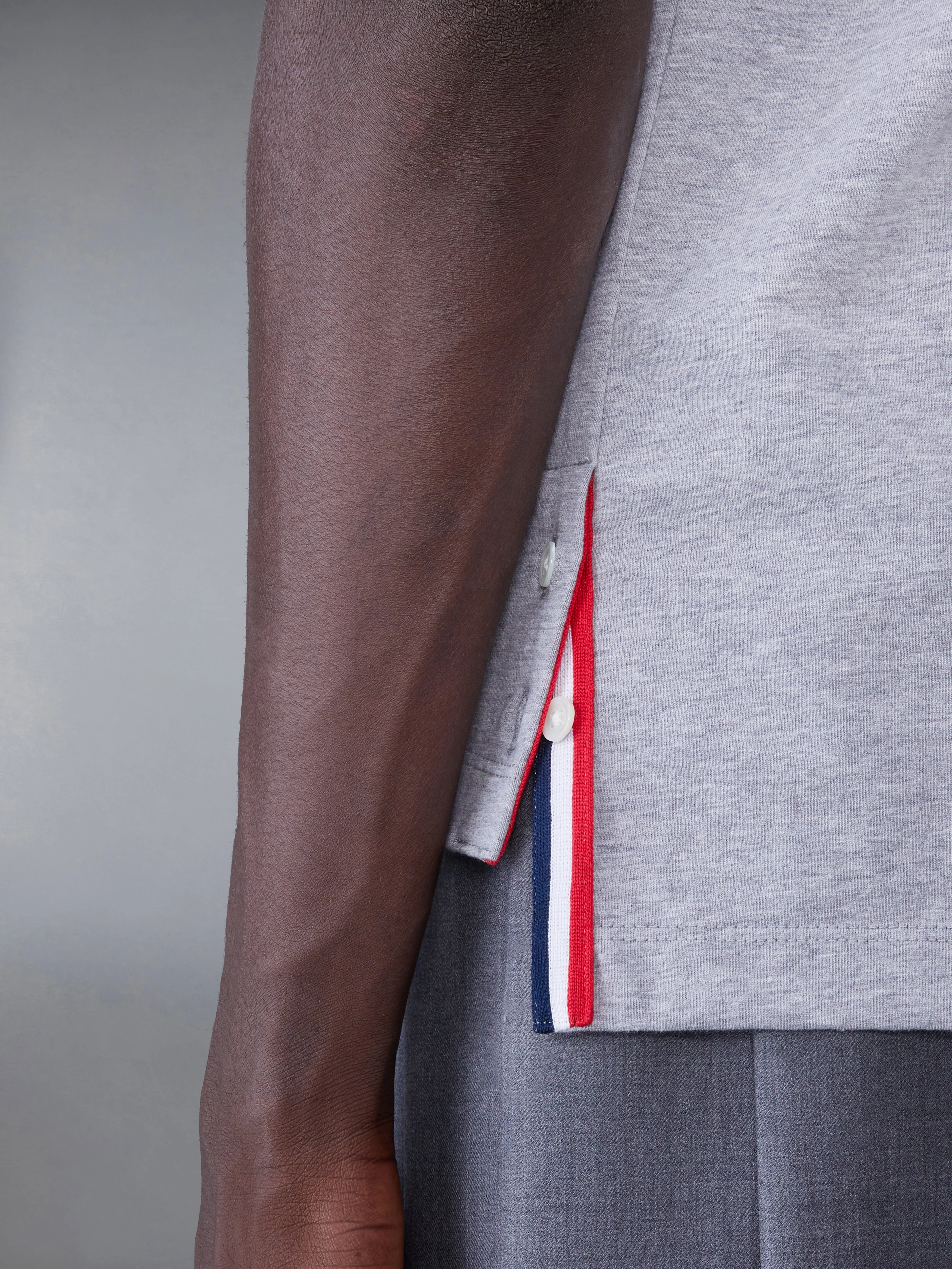 MEDIUM WEIGHT JERSEY RINGER TEE sold by Thom Browne product image thumbnail 4