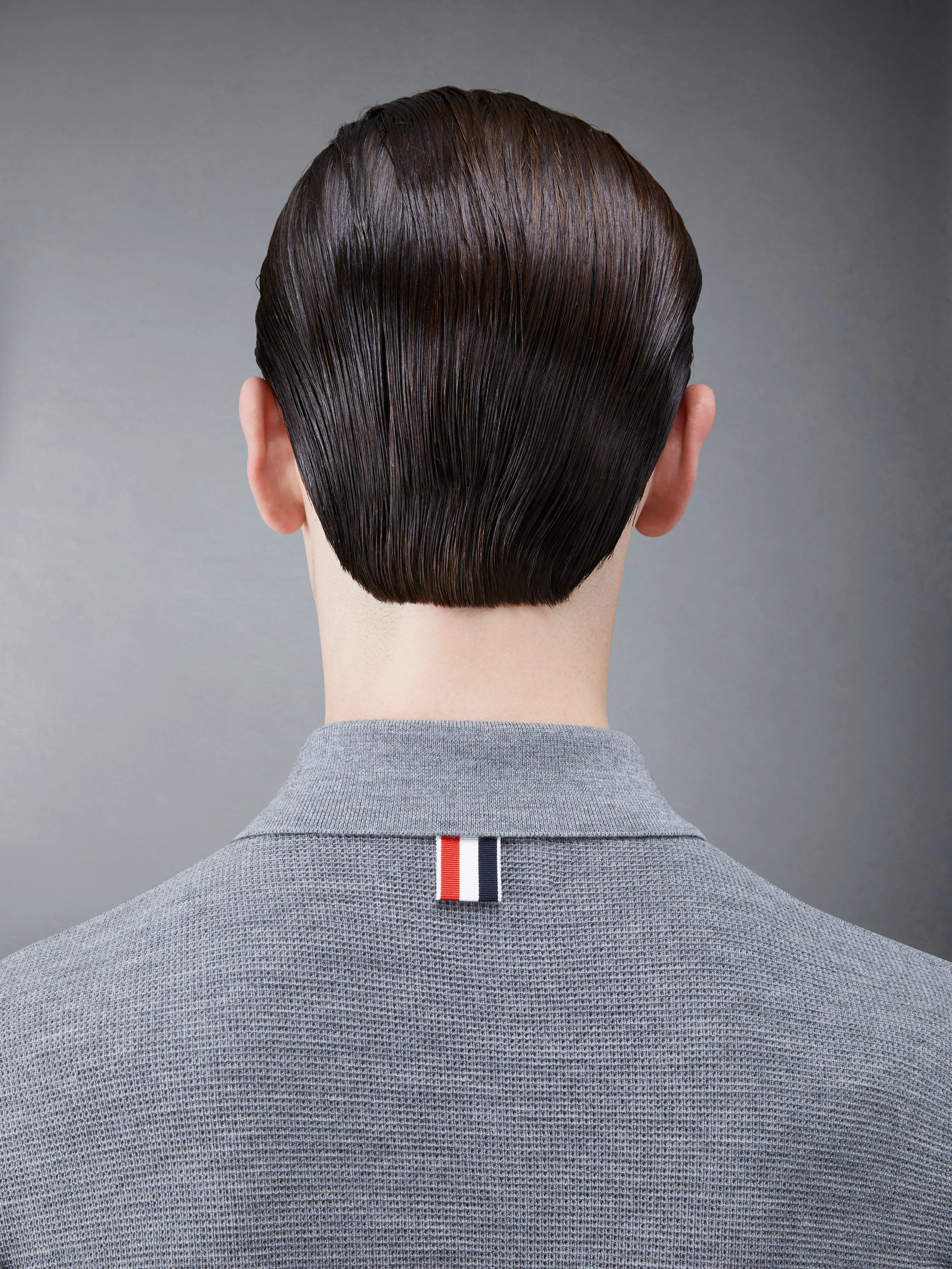 Fine Merino Waffle 4-Bar Short Sleeve Polo sold by Thom Browne product image thumbnail 4