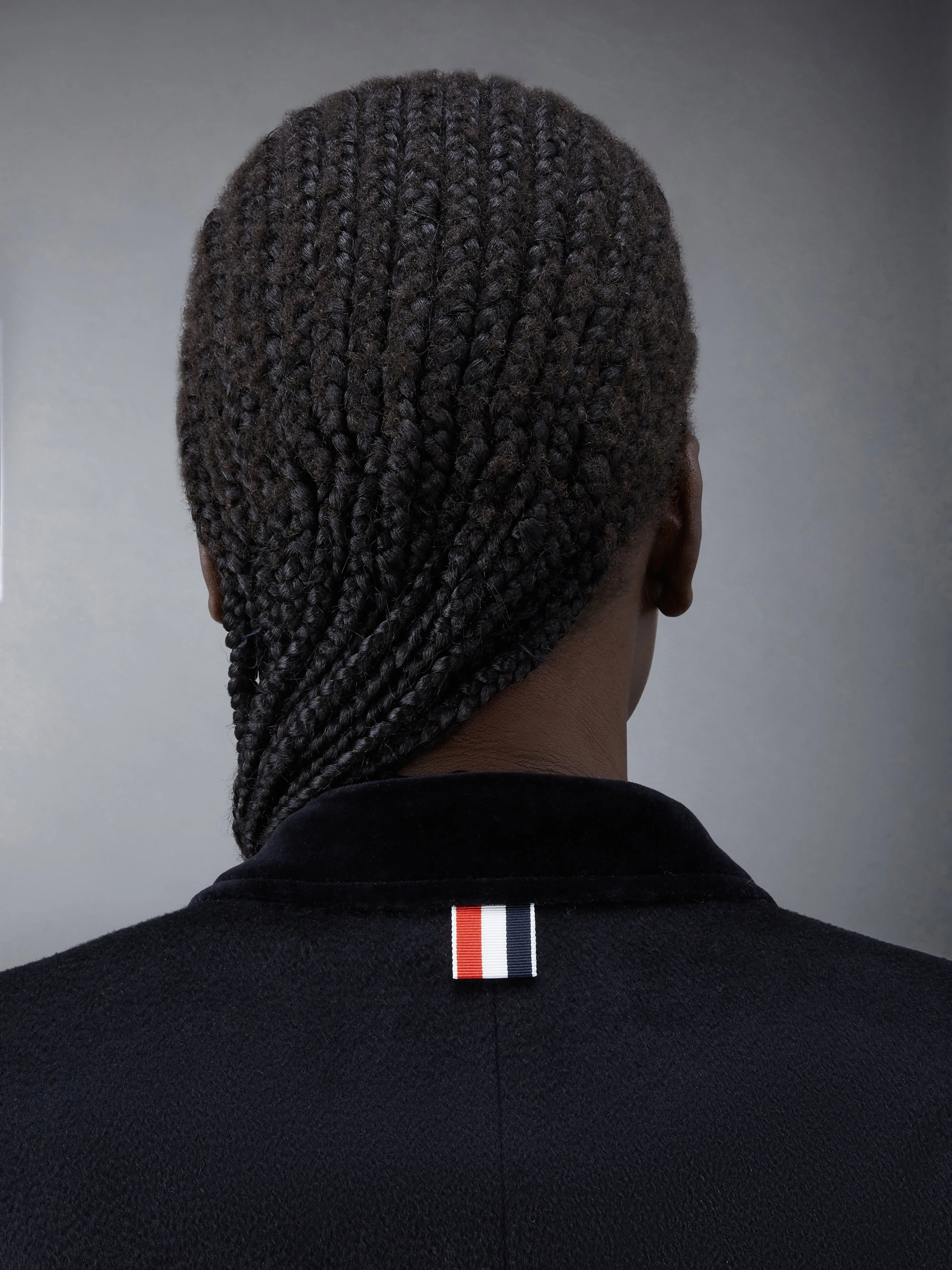 ZIBELINE COAT WEIGHT CASHMERE VELVET COLLAR CROPPED CHESTERFIELD COAT sold by Thom Browne product image thumbnail 4