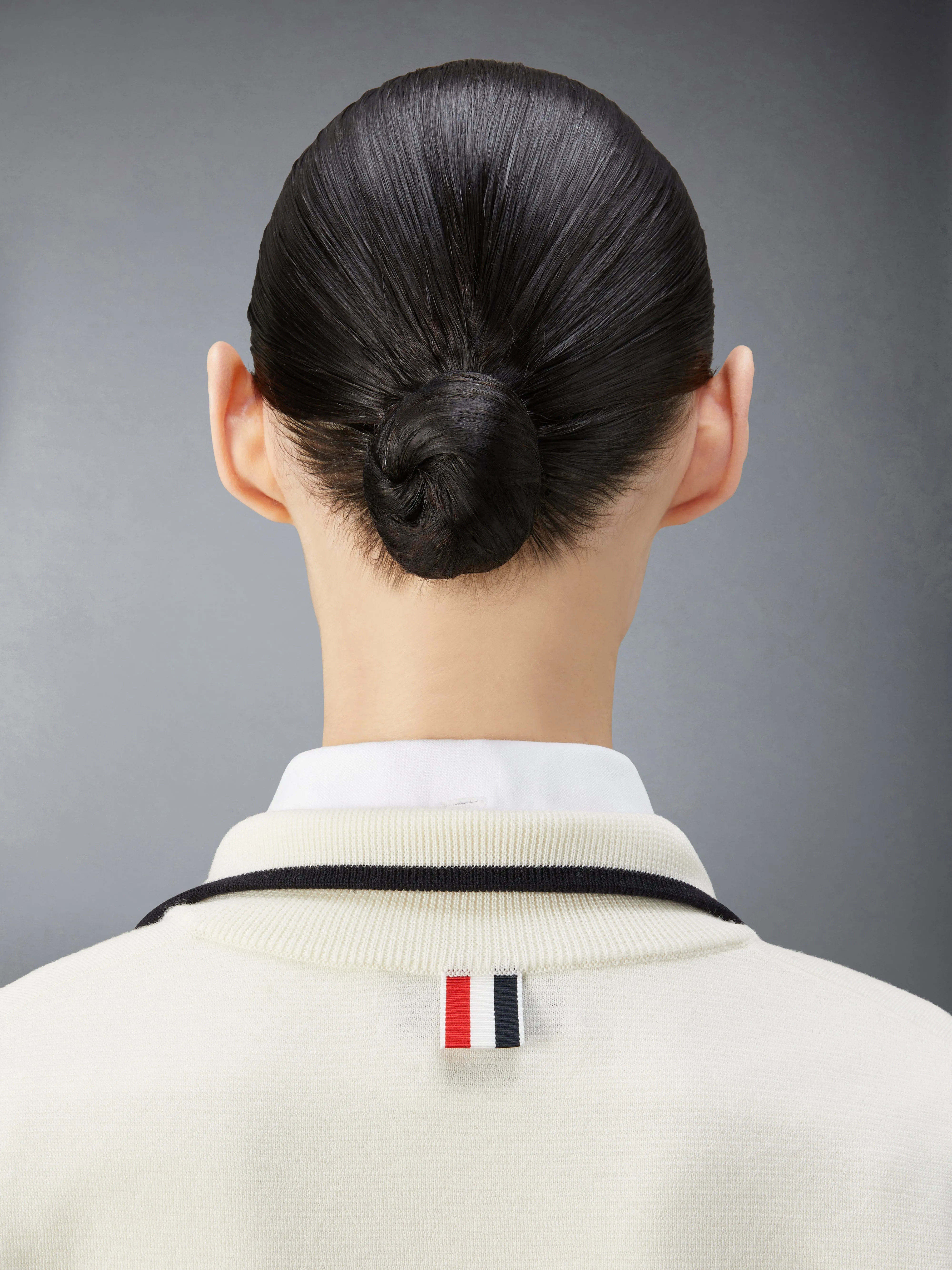 WOOL MILANO STITCH FUNNEL NECK ZIP UP CARDIGAN sold by Thom Browne product image thumbnail 5