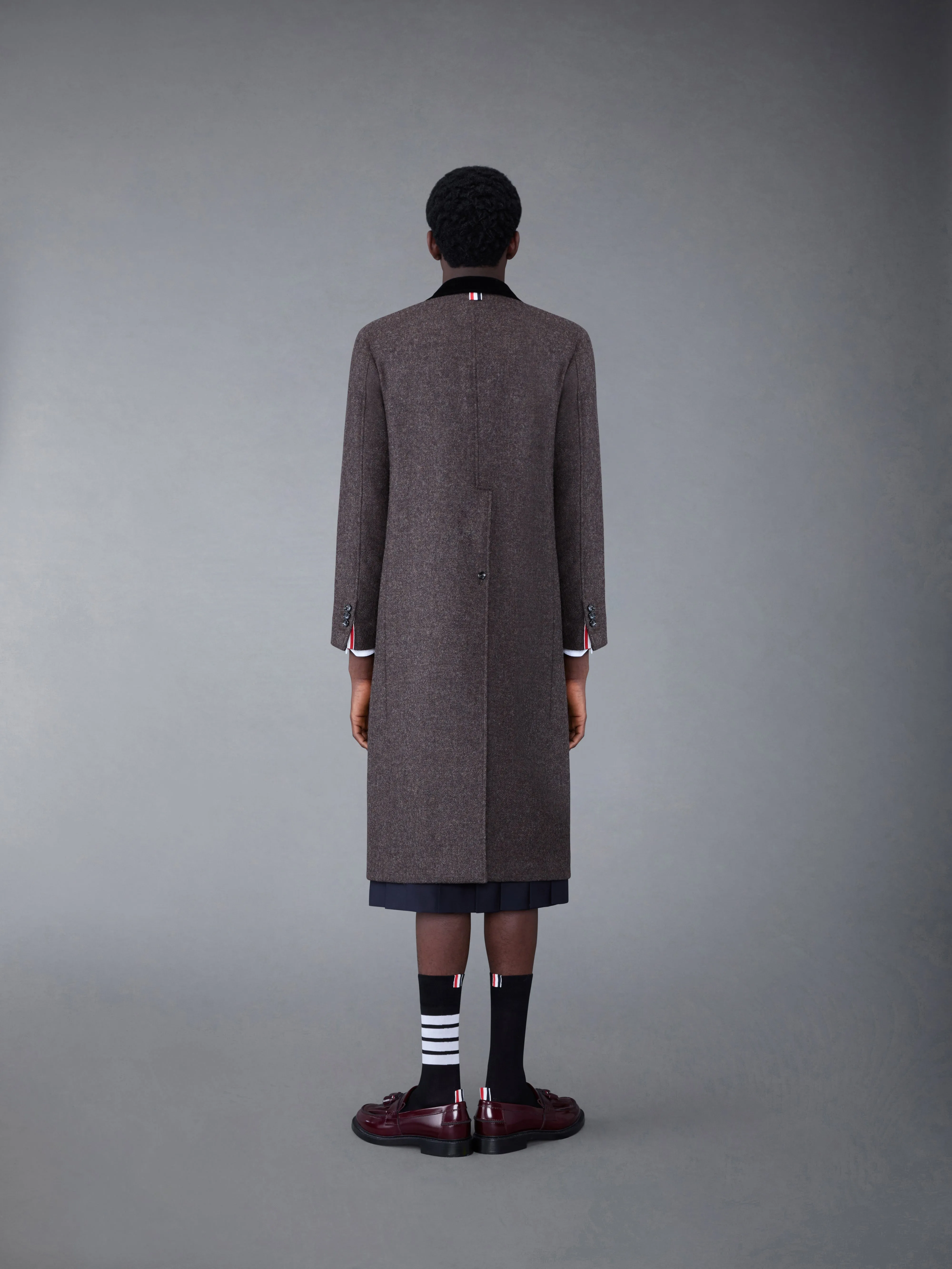 Shetland Elongated Sack Overcoat sold by Thom Browne product image thumbnail 2