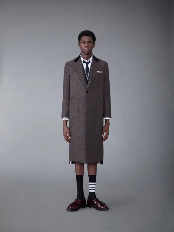 Shetland Elongated Sack Overcoat sold by Thom Browne