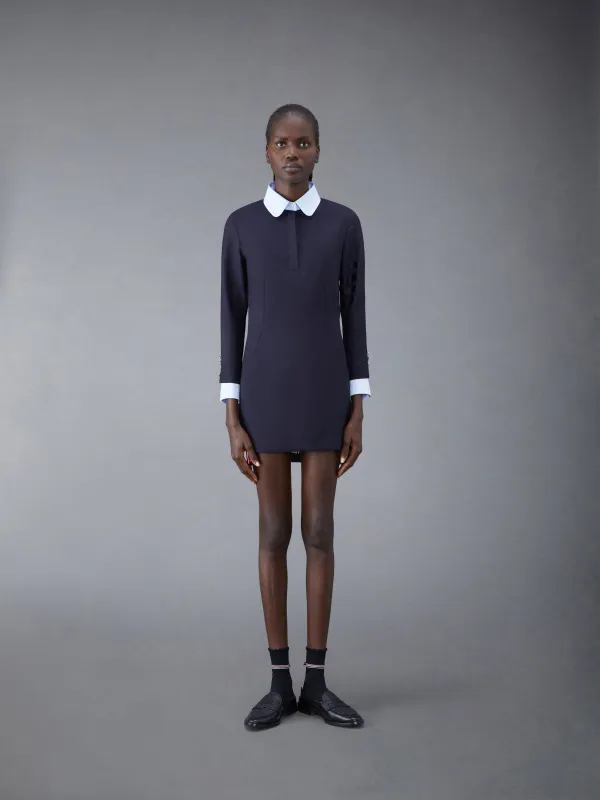 Plain Weave 4-Bar Seamed Sport Coat Dress sold by Thom Browne