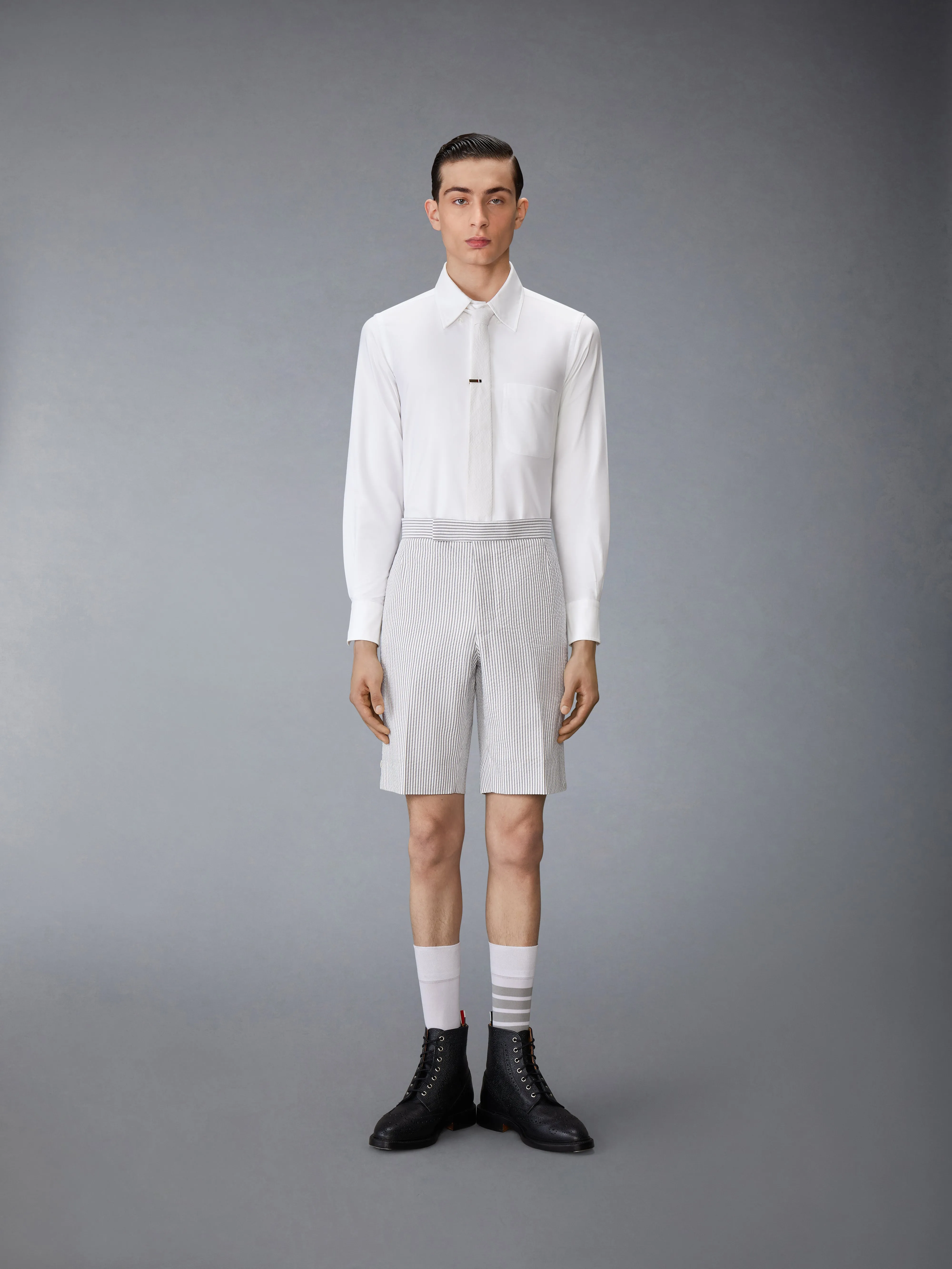 SOLID OXFORD STRAIGHT FIT SHIRT sold by Thom Browne product image thumbnail 5