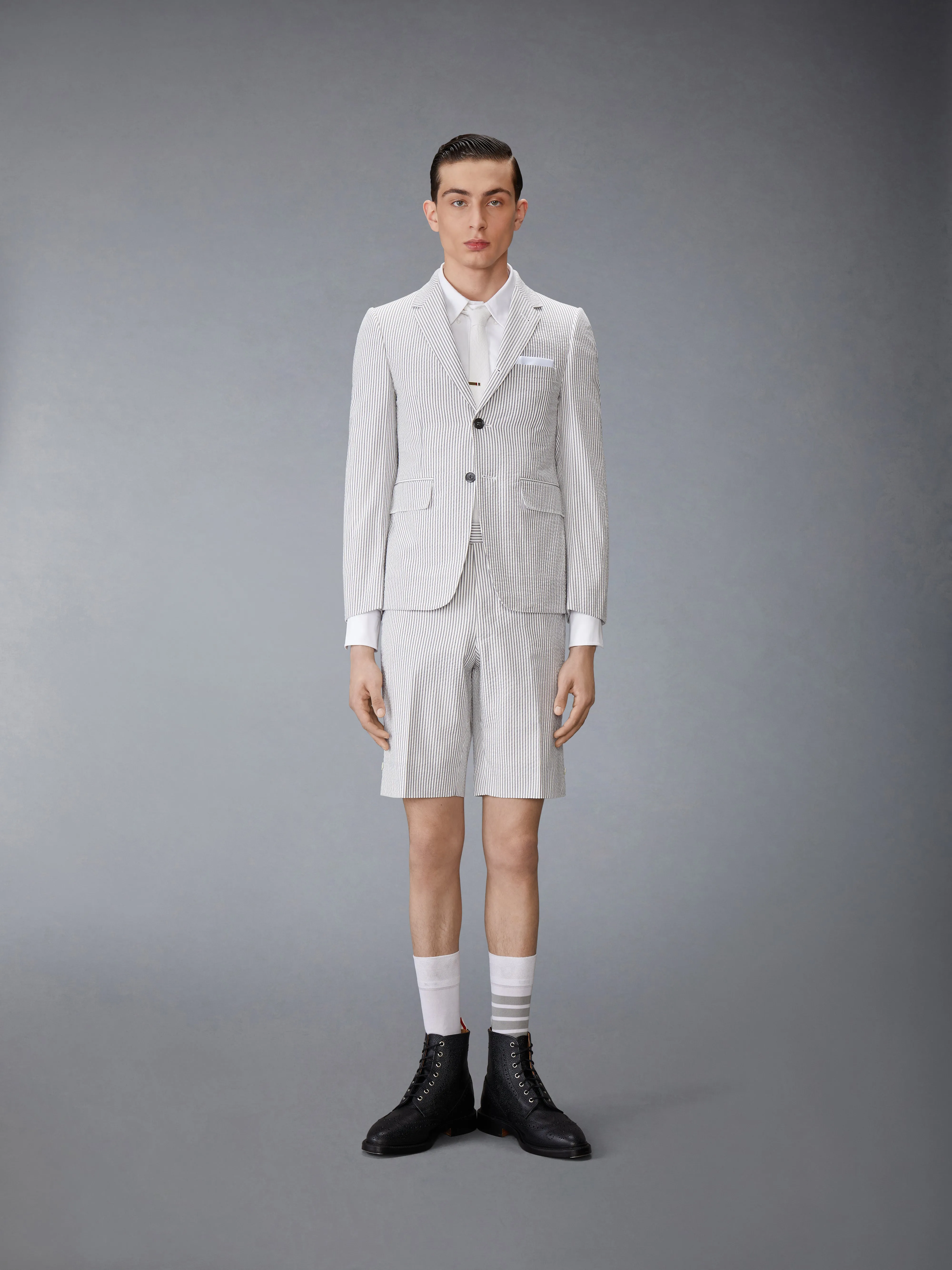 SOLID OXFORD STRAIGHT FIT SHIRT sold by Thom Browne product image thumbnail 4