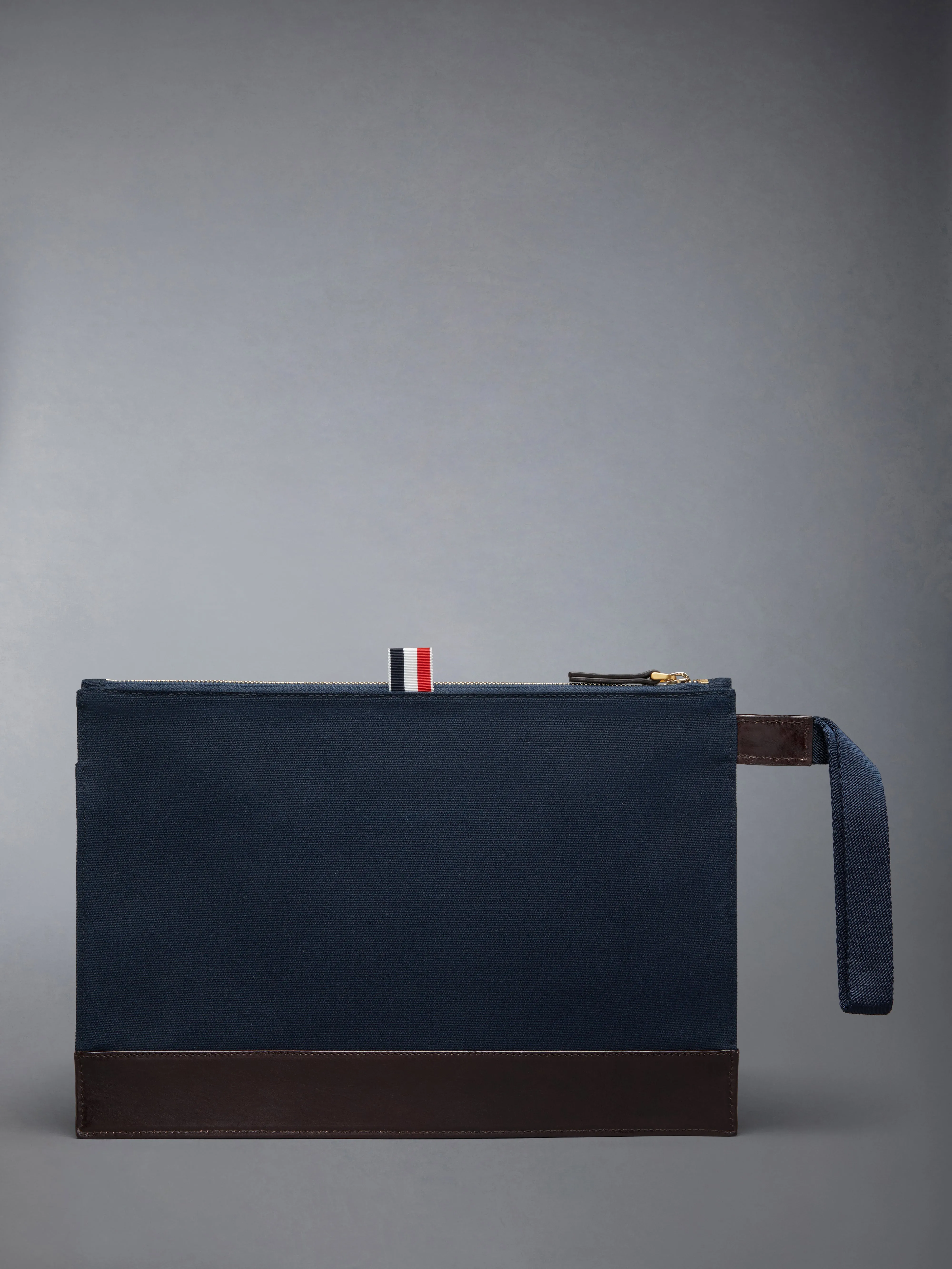 COTTON CANVAS SNAP POCKET POUCH sold by Thom Browne product image thumbnail 2