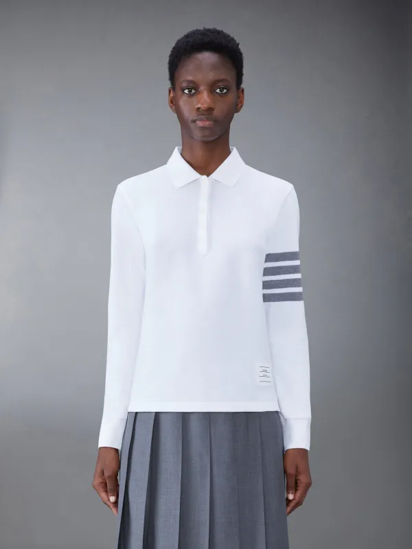 Classic Pique 2003 4-Bar Long Sleeve Polo sold by Thom Browne