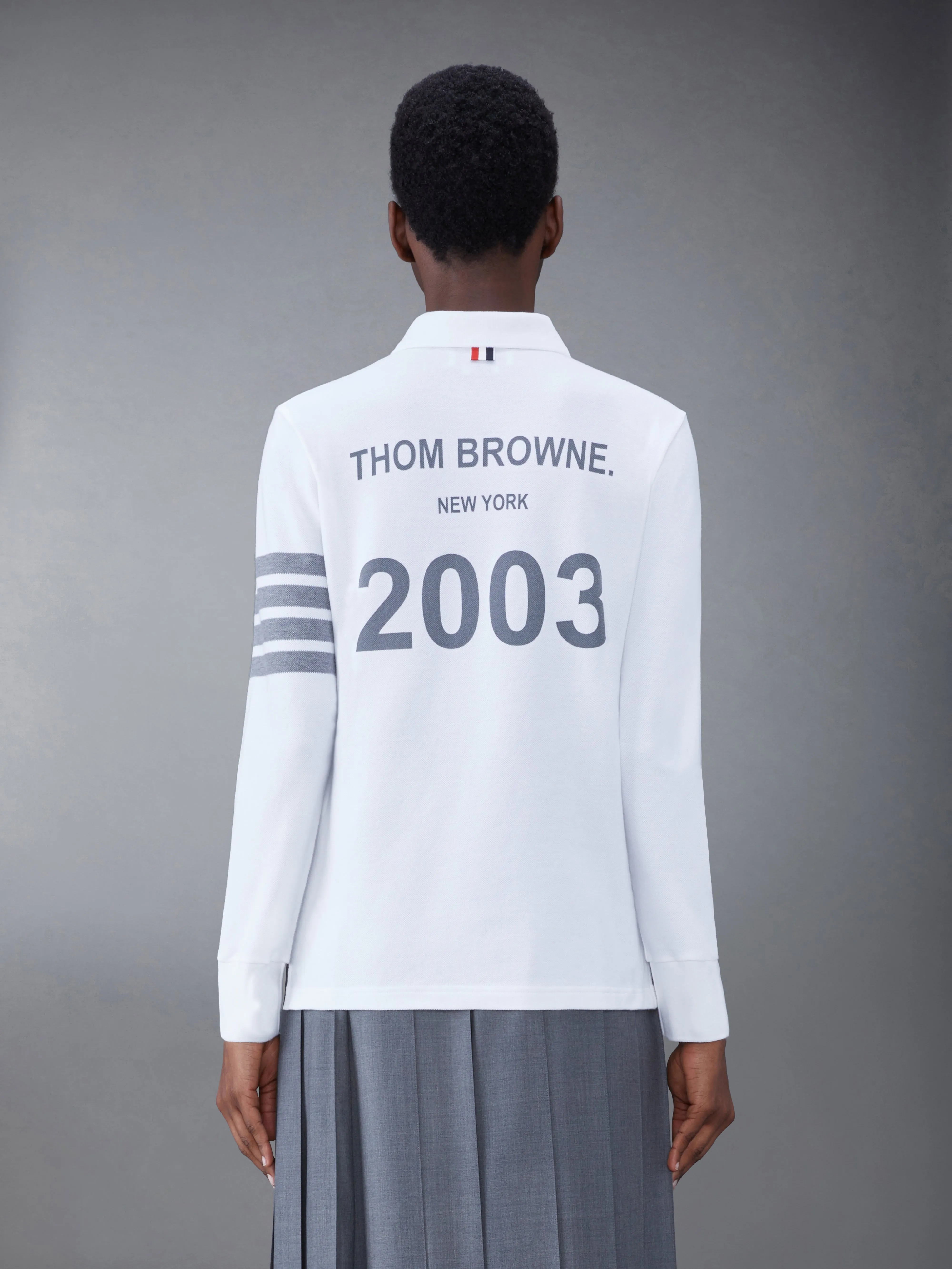 Classic Pique 2003 4-Bar Long Sleeve Polo sold by Thom Browne product image thumbnail 2