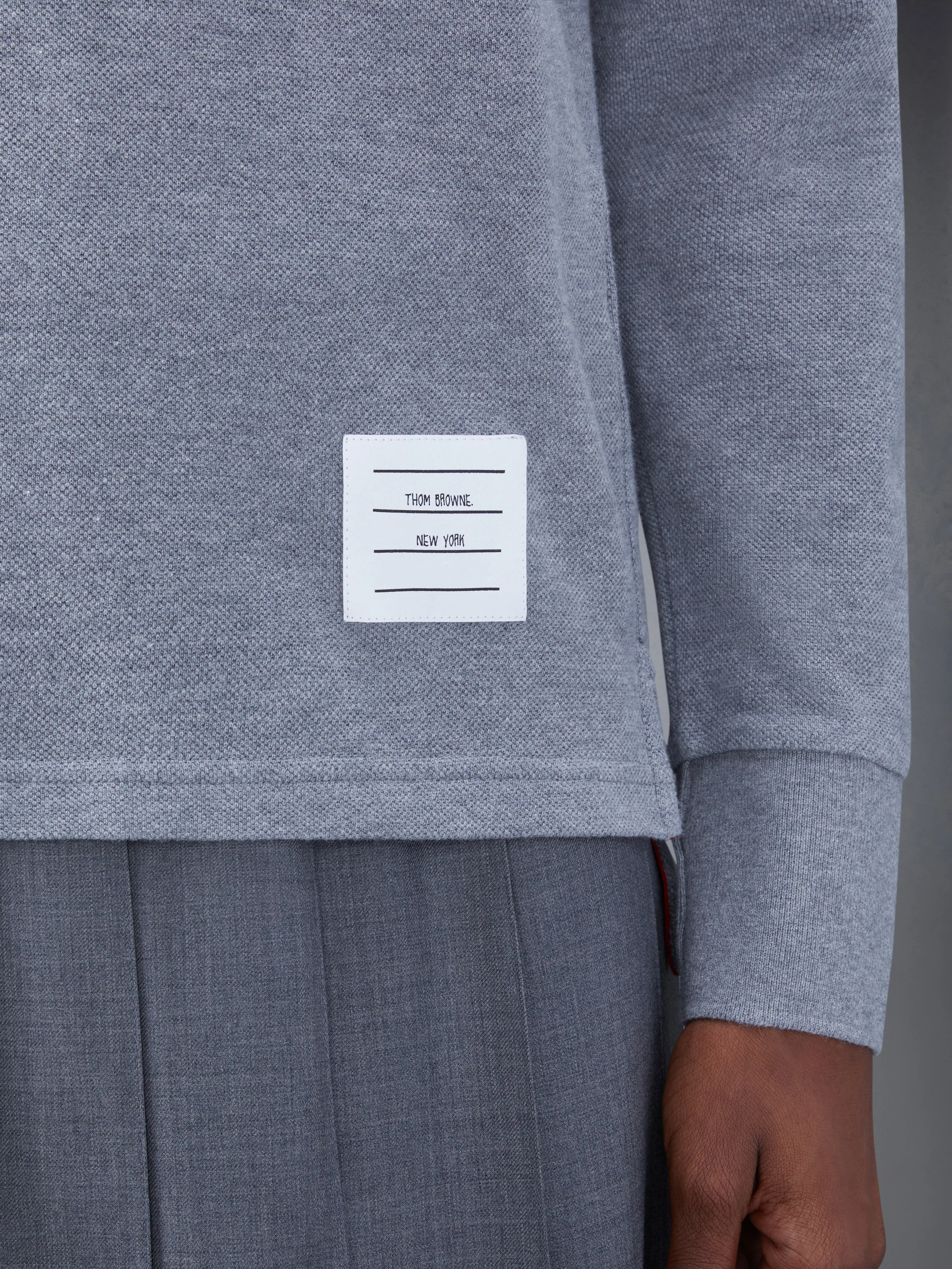 Classic Pique 2003 4-Bar Long Sleeve Polo sold by Thom Browne product image thumbnail 5