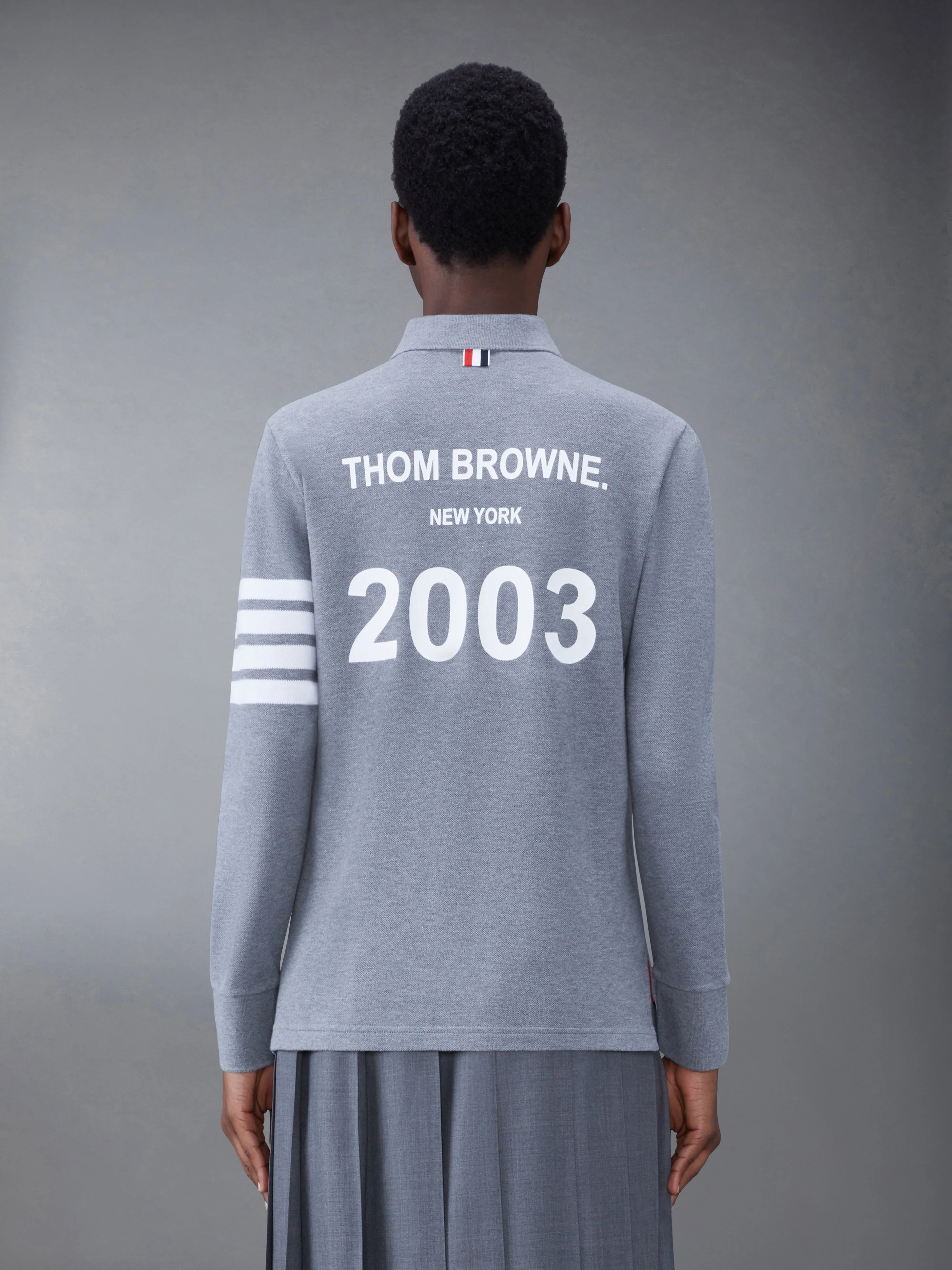 Classic Pique 2003 4-Bar Long Sleeve Polo sold by Thom Browne product image thumbnail 2