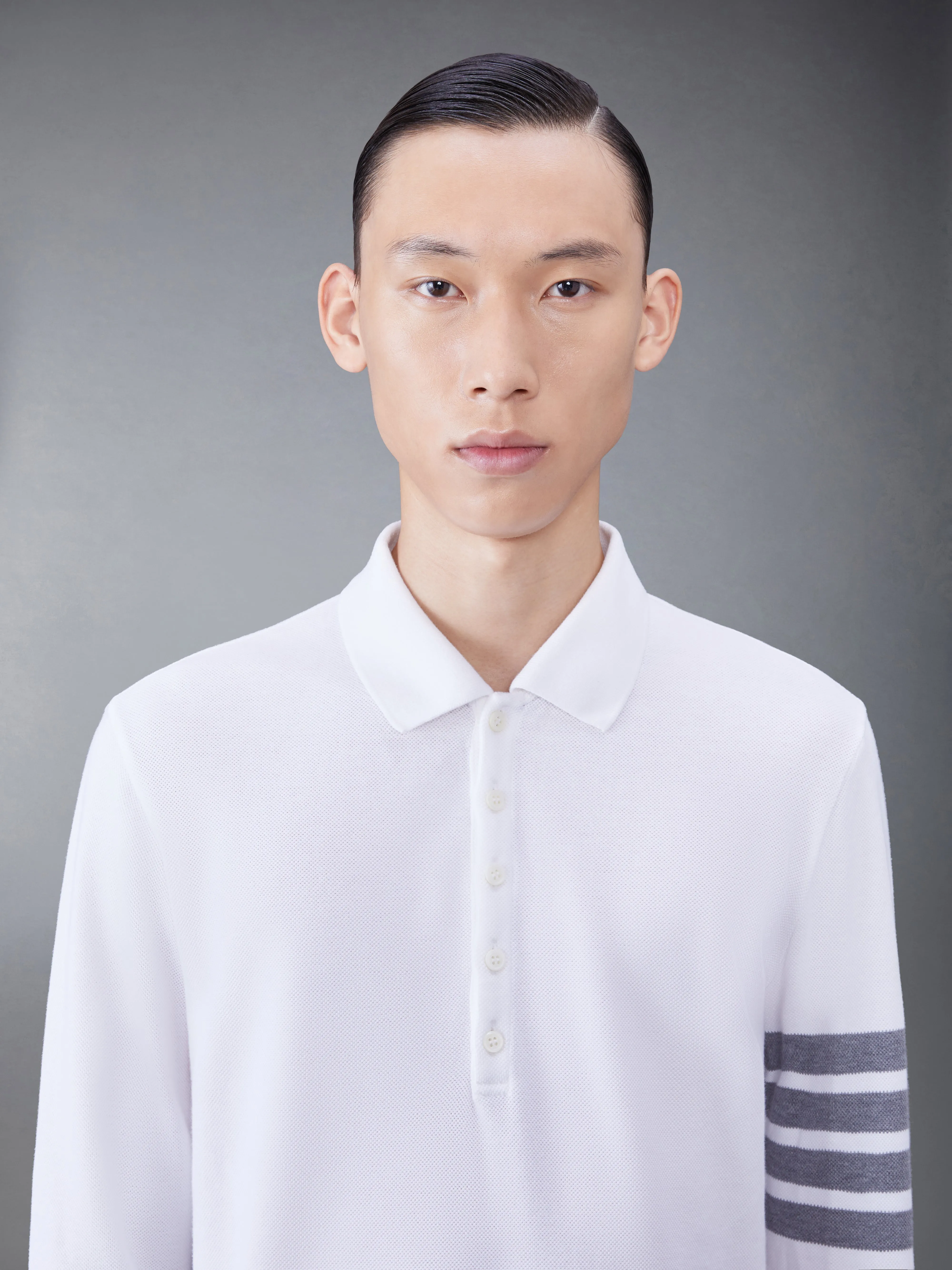 Classic Pique 2003 4-Bar Long Sleeve Polo sold by Thom Browne product image thumbnail 4