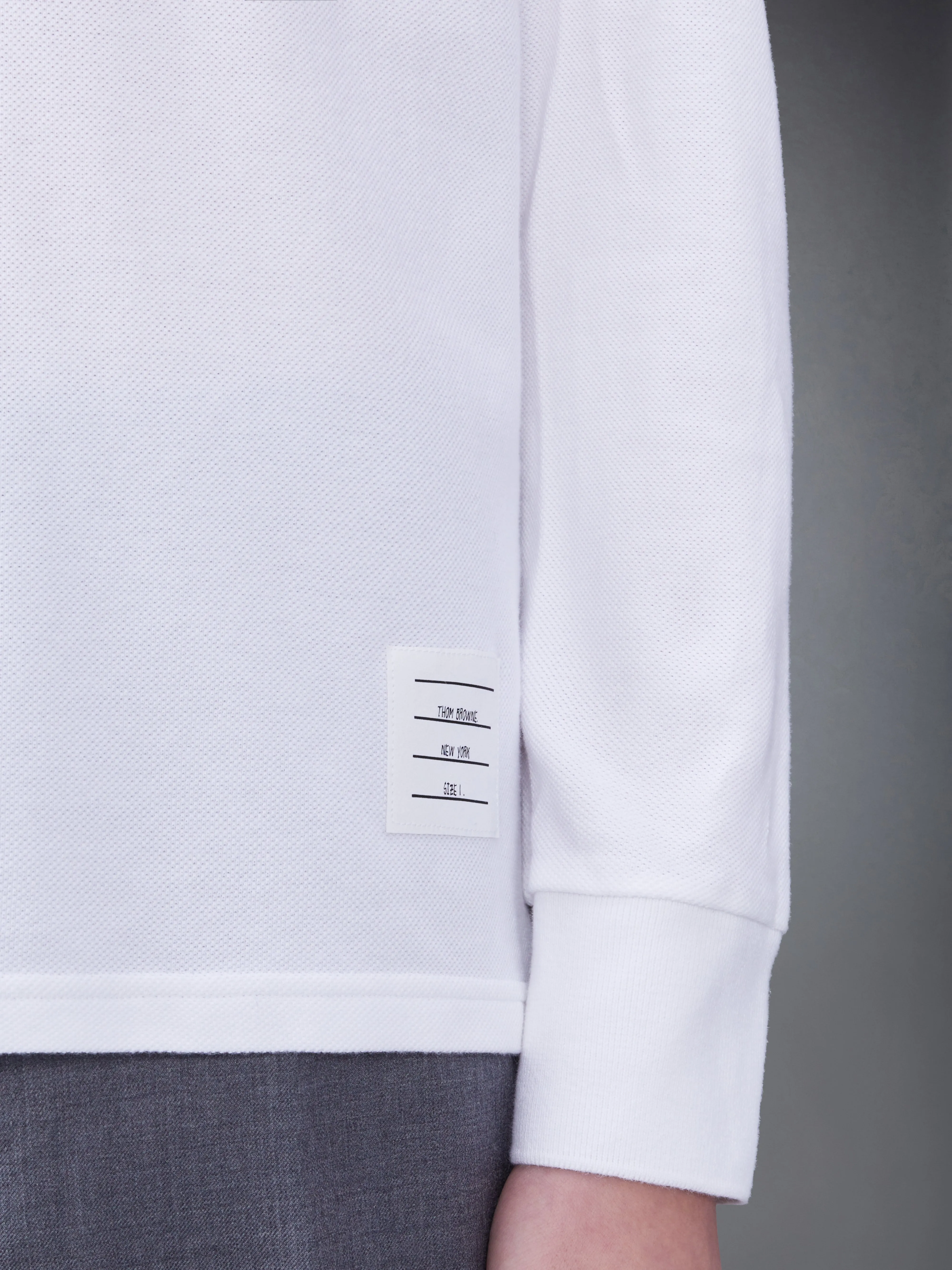 Classic Pique 2003 4-Bar Long Sleeve Polo sold by Thom Browne product image thumbnail 5
