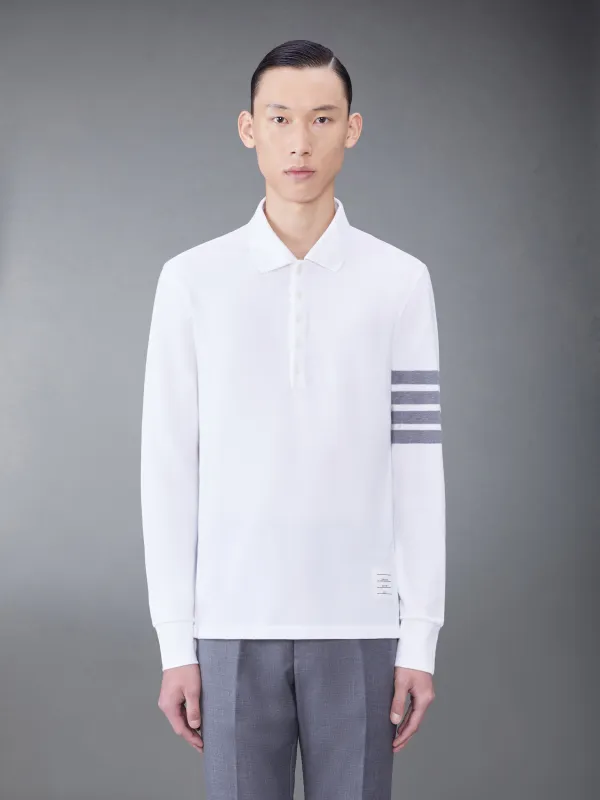Classic Pique 2003 4-Bar Long Sleeve Polo sold by Thom Browne