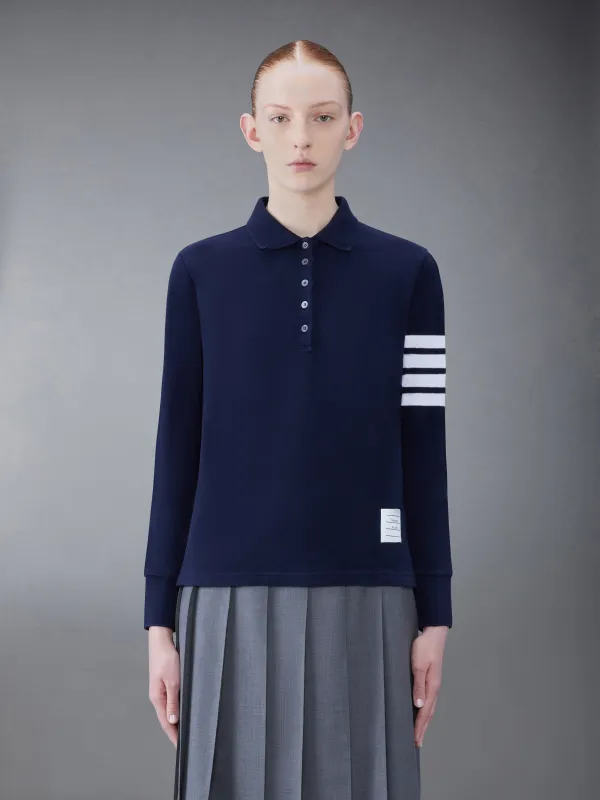 Classic Pique 2003 4-Bar Long Sleeve Polo sold by Thom Browne