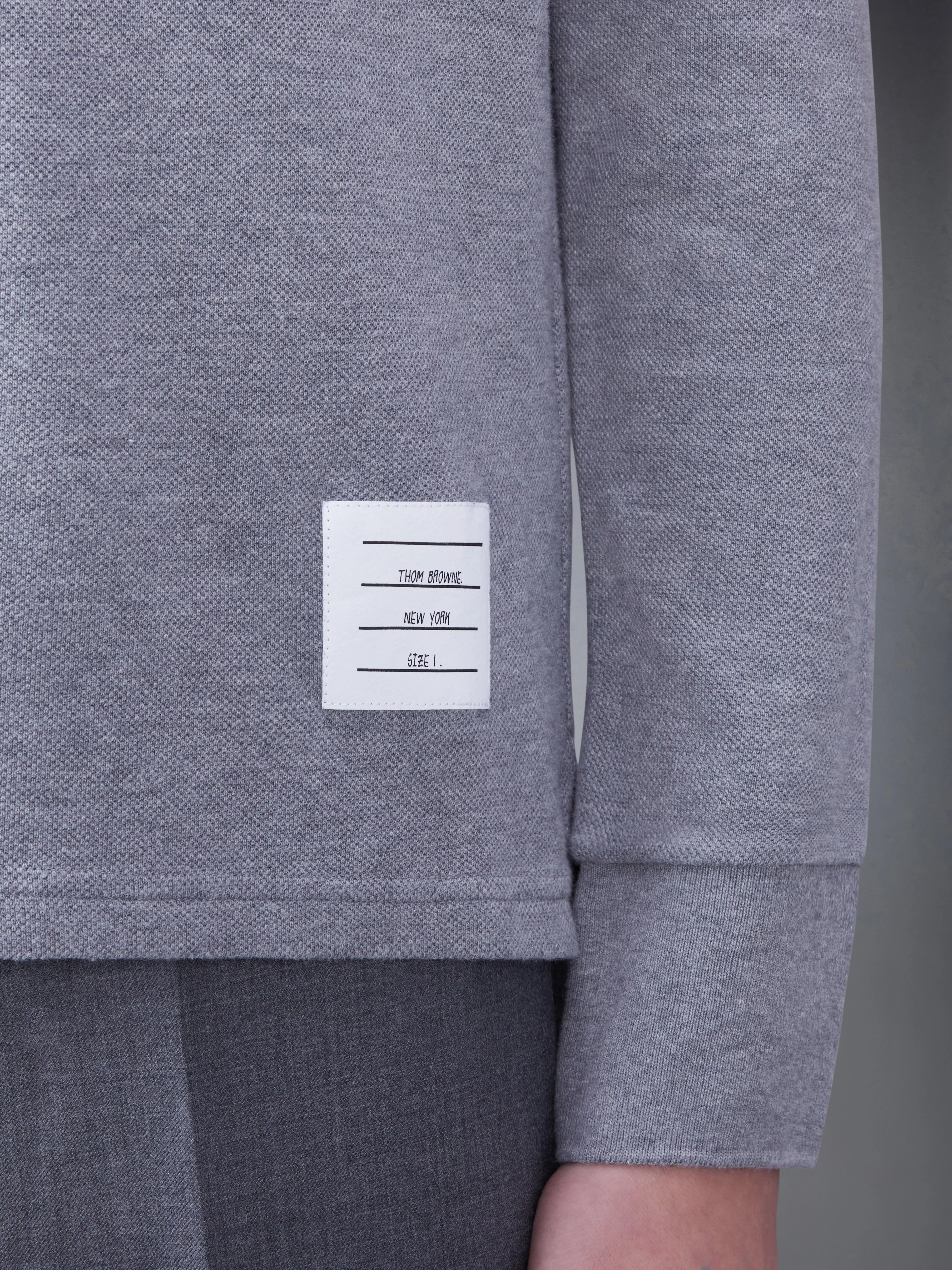 Classic Pique 2003 4-Bar Long Sleeve Polo sold by Thom Browne product image thumbnail 5