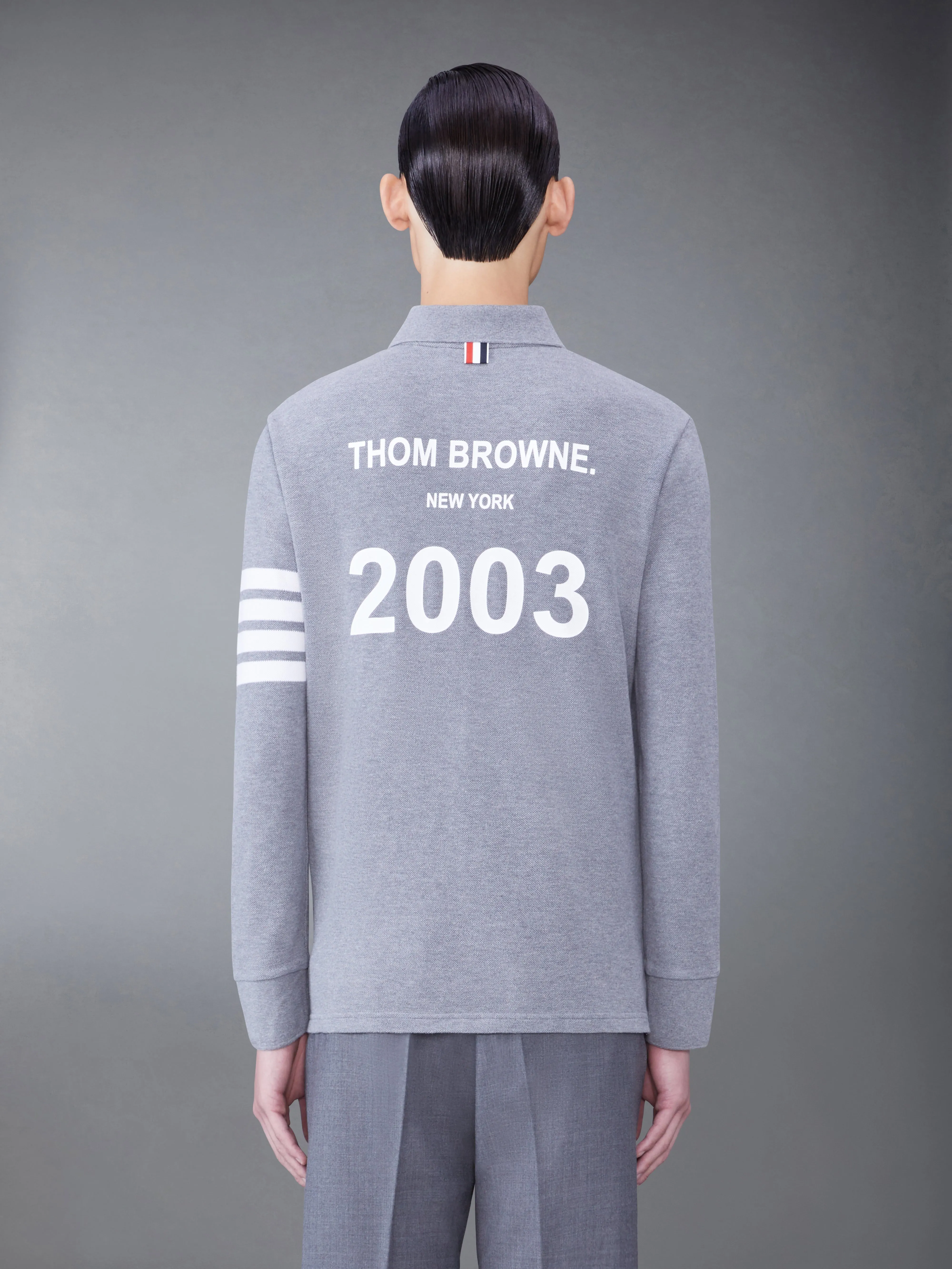 Classic Pique 2003 4-Bar Long Sleeve Polo sold by Thom Browne product image thumbnail 2