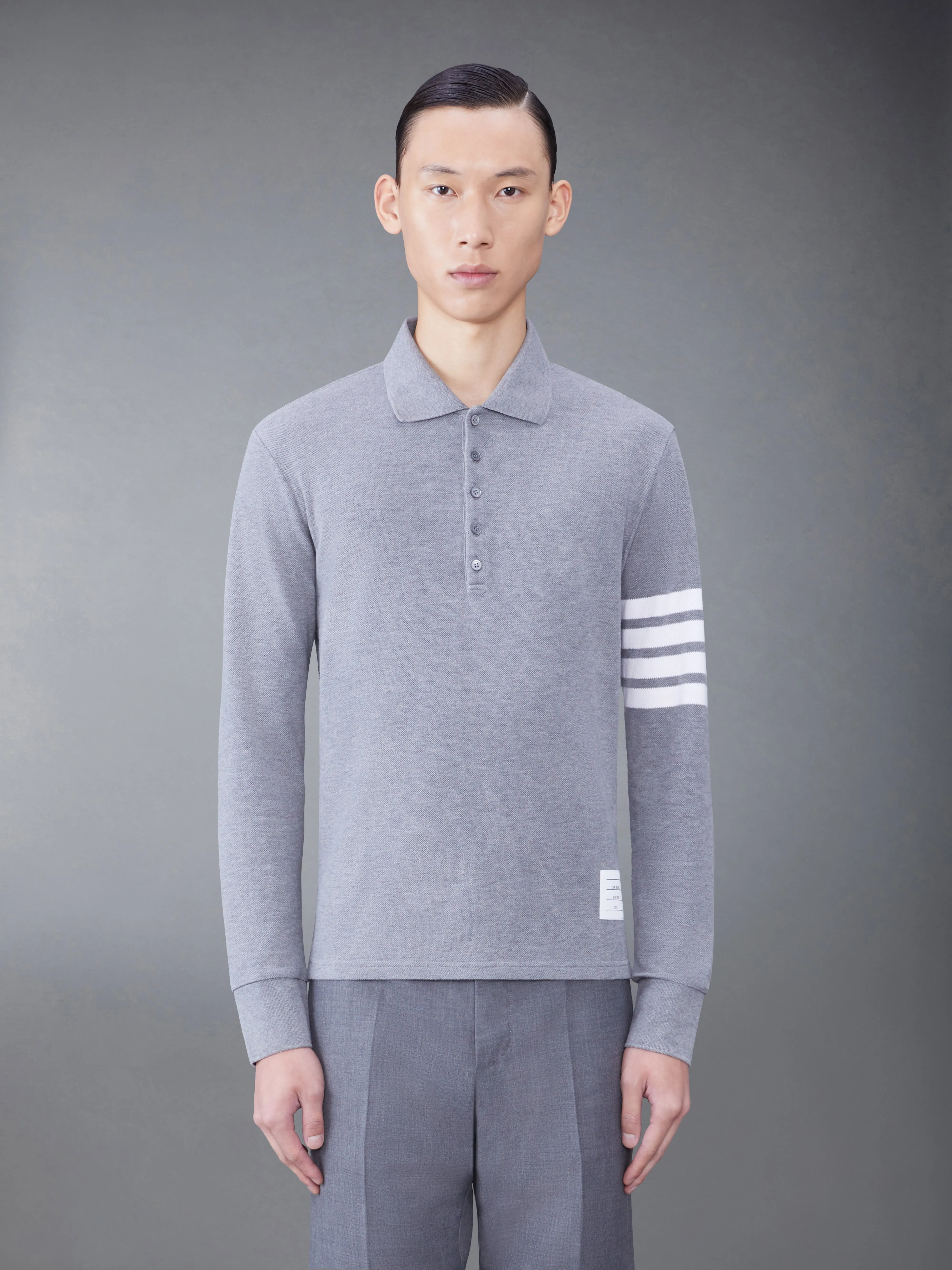 Classic Pique 2003 4-Bar Long Sleeve Polo sold by Thom Browne