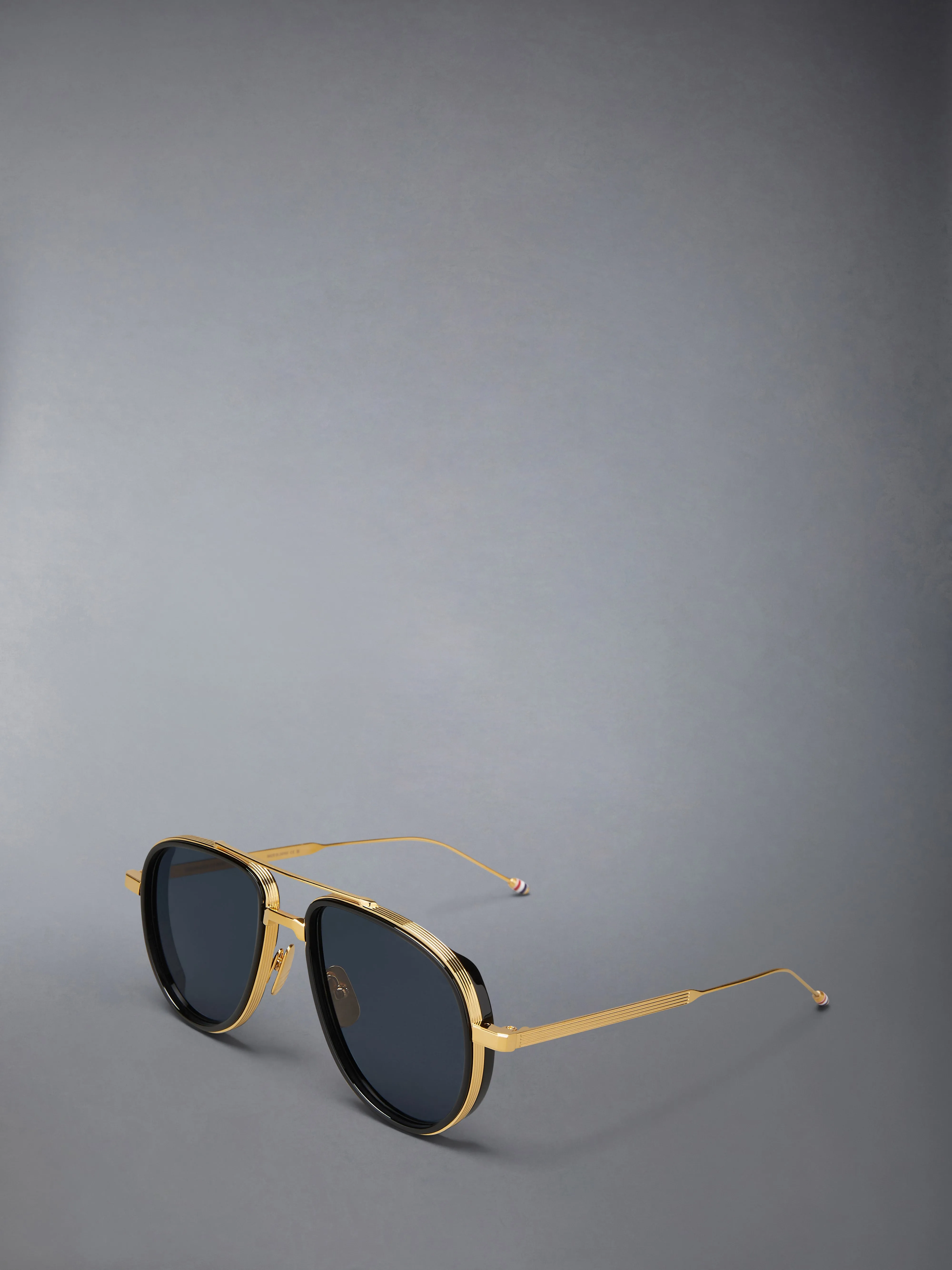 ACETATE AND TITANIUM AVIATOR SUNGLASSES sold by Thom Browne product image thumbnail 2