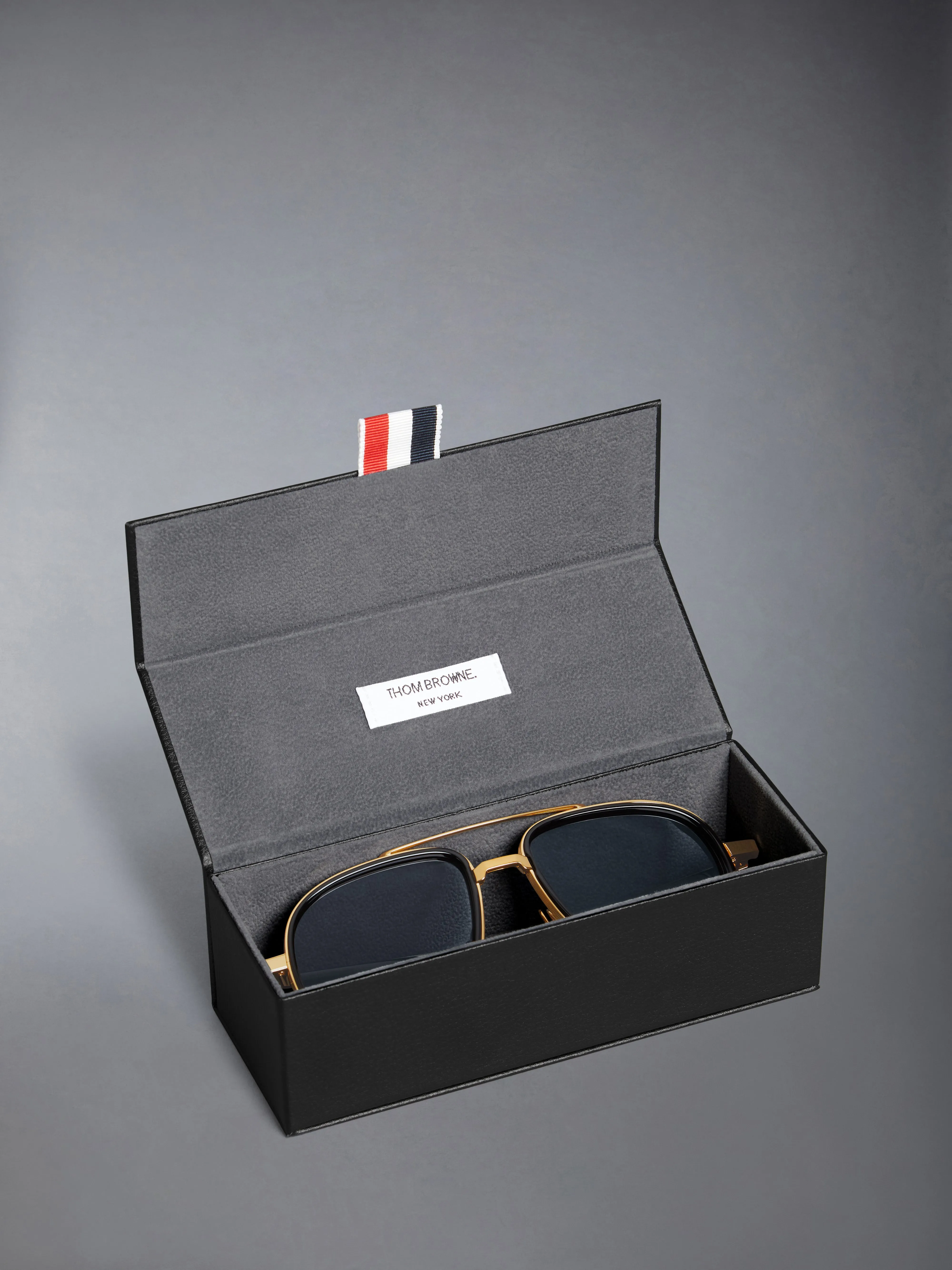 ACETATE AND TITANIUM AVIATOR SUNGLASSES sold by Thom Browne product image thumbnail 4
