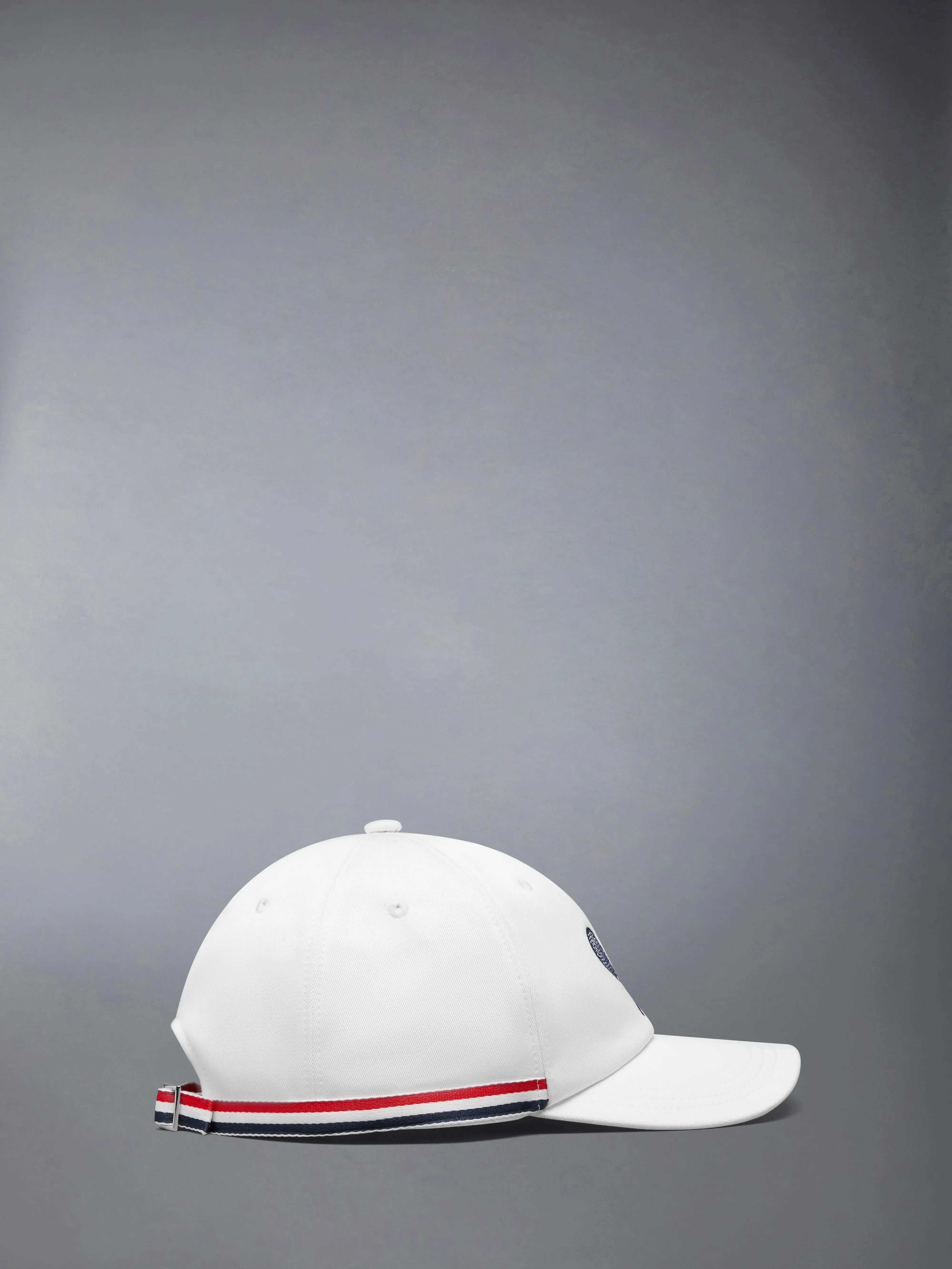 COTTON TWILL TENNIS RACQUET EMBROIDERY BASEBALL CAP sold by Thom Browne product image thumbnail 3