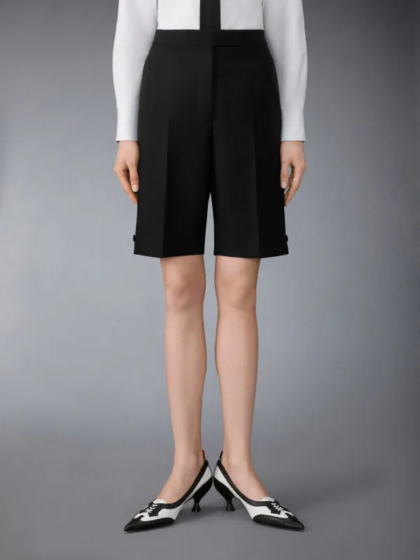 3-PLY WOOL MOHAIR BERMUDA SHORTS sold by Thom Browne