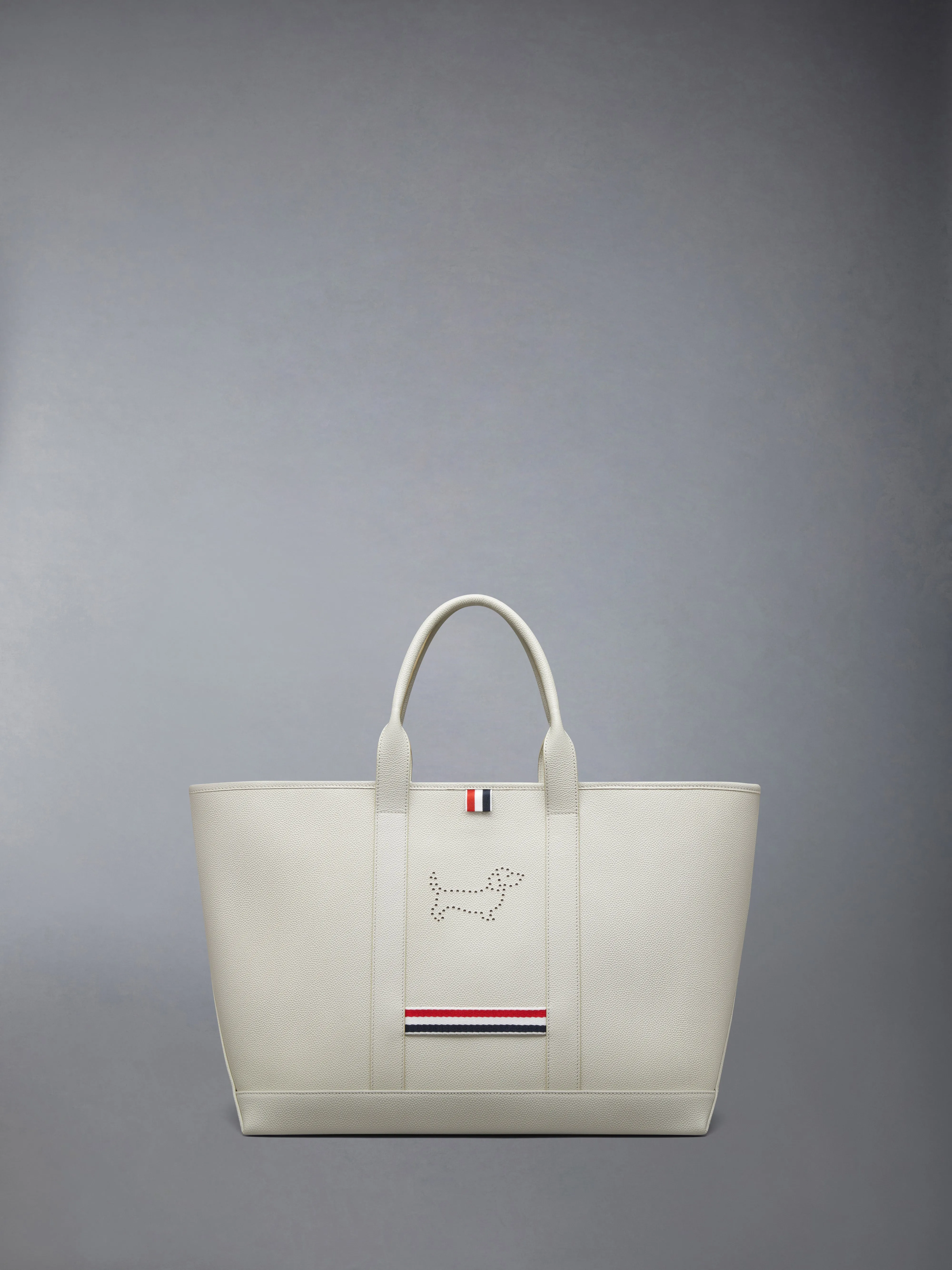 PEBBLE GRAIN HECTOR MEDIUM TOOL TOTE sold by Thom Browne