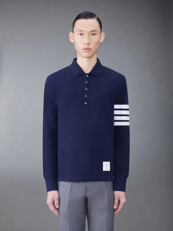 Classic Pique 2003 4-Bar Long Sleeve Polo sold by Thom Browne
