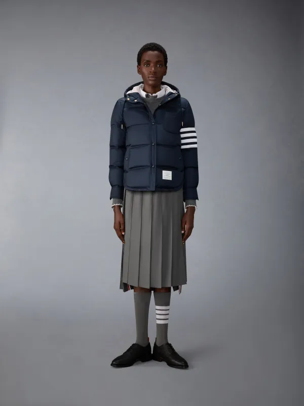 SHINY RIPSTOP LIGHTWEIGHT DOWN FILLED 4-BAR JACKET made by Thom Browne