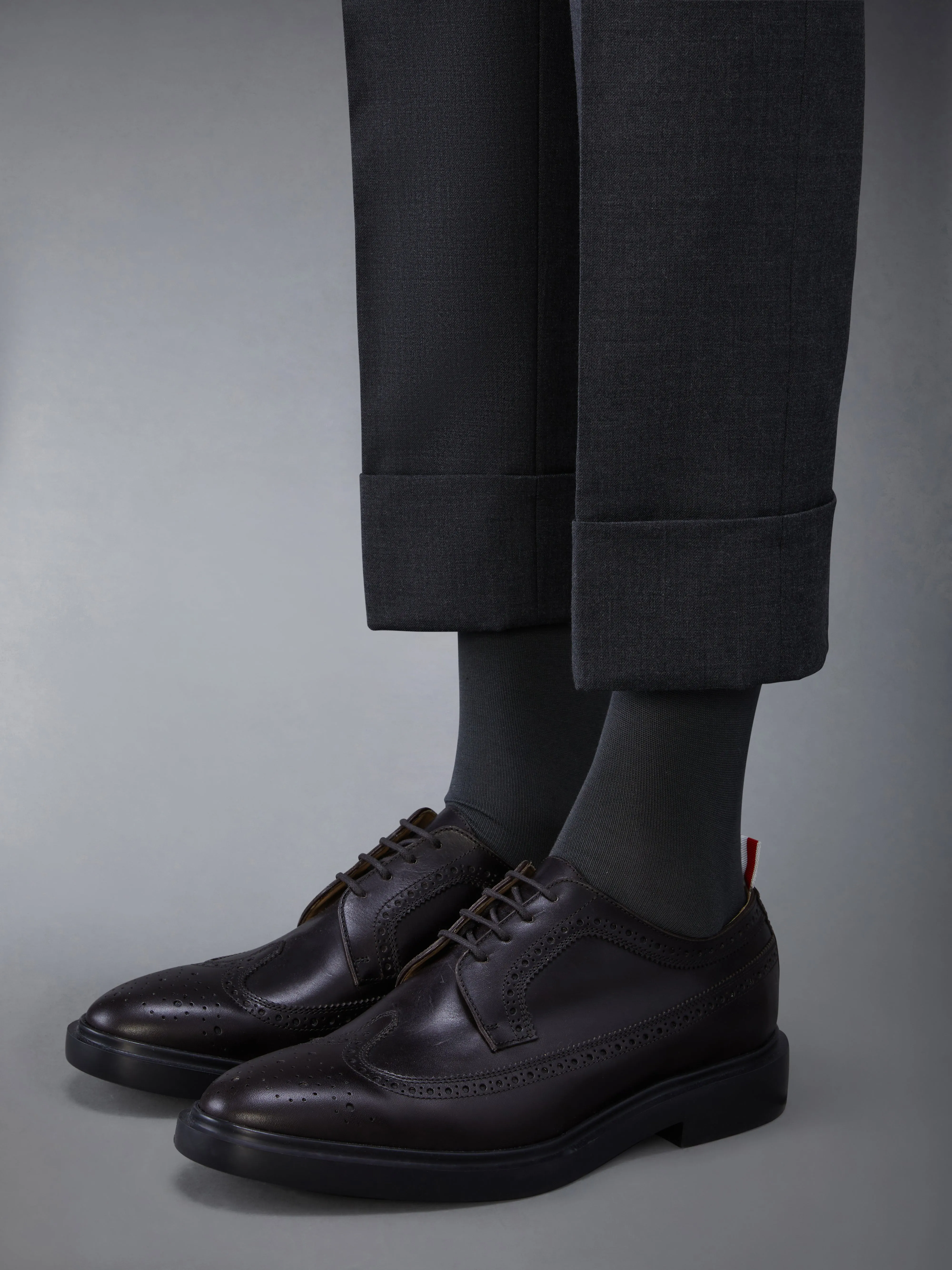 BOX CALF LONGWING RUBBER SOLE BROGUES sold by Thom Browne product image thumbnail 4