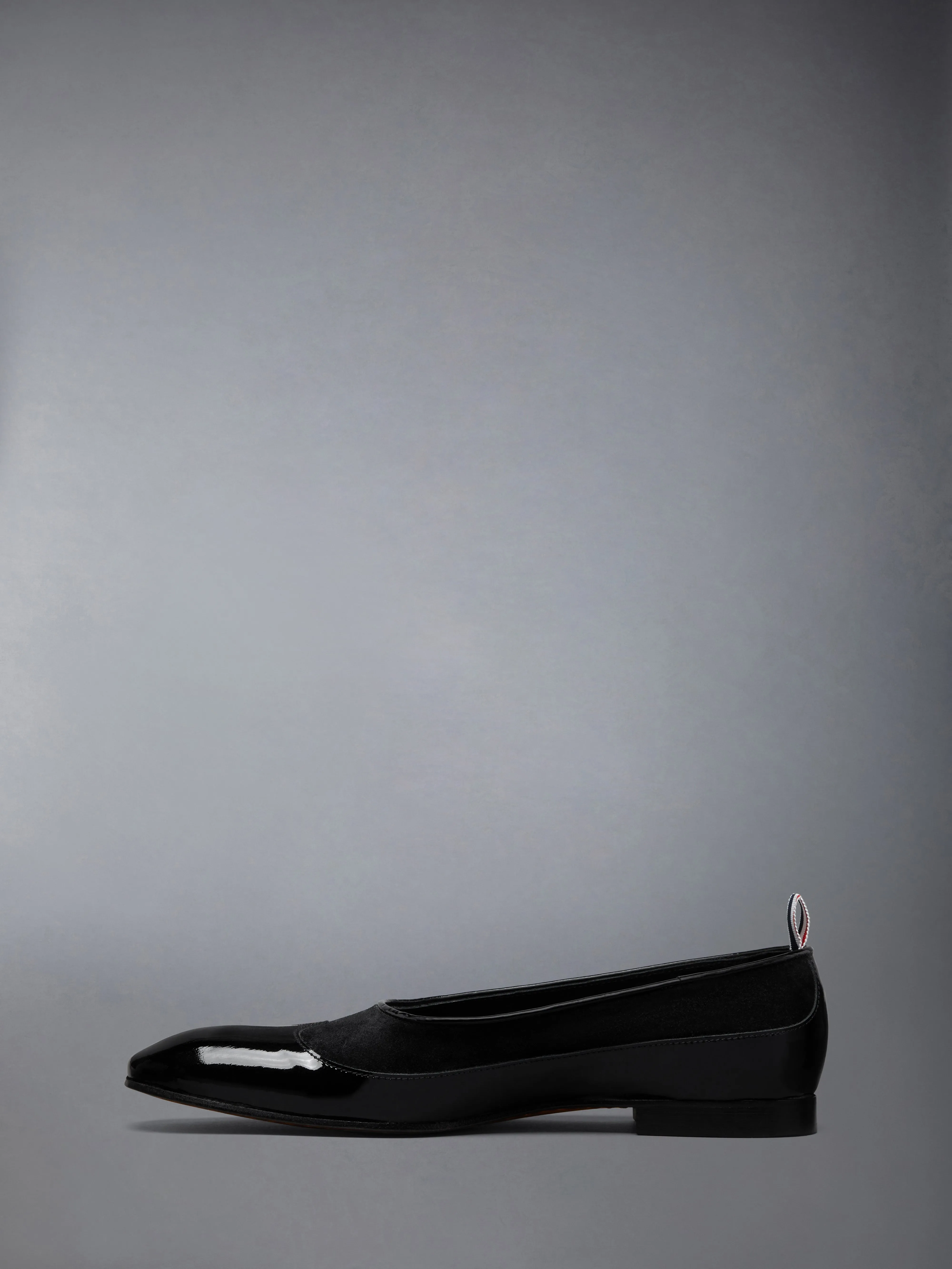 SOFT PATENT CALF SUEDE OPERA BALLERINA sold by Thom Browne product image thumbnail 3