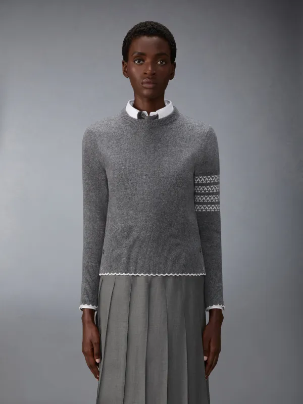 MERINO WOOL HOLIDAY HECTOR PULLOVER made by Thom Browne