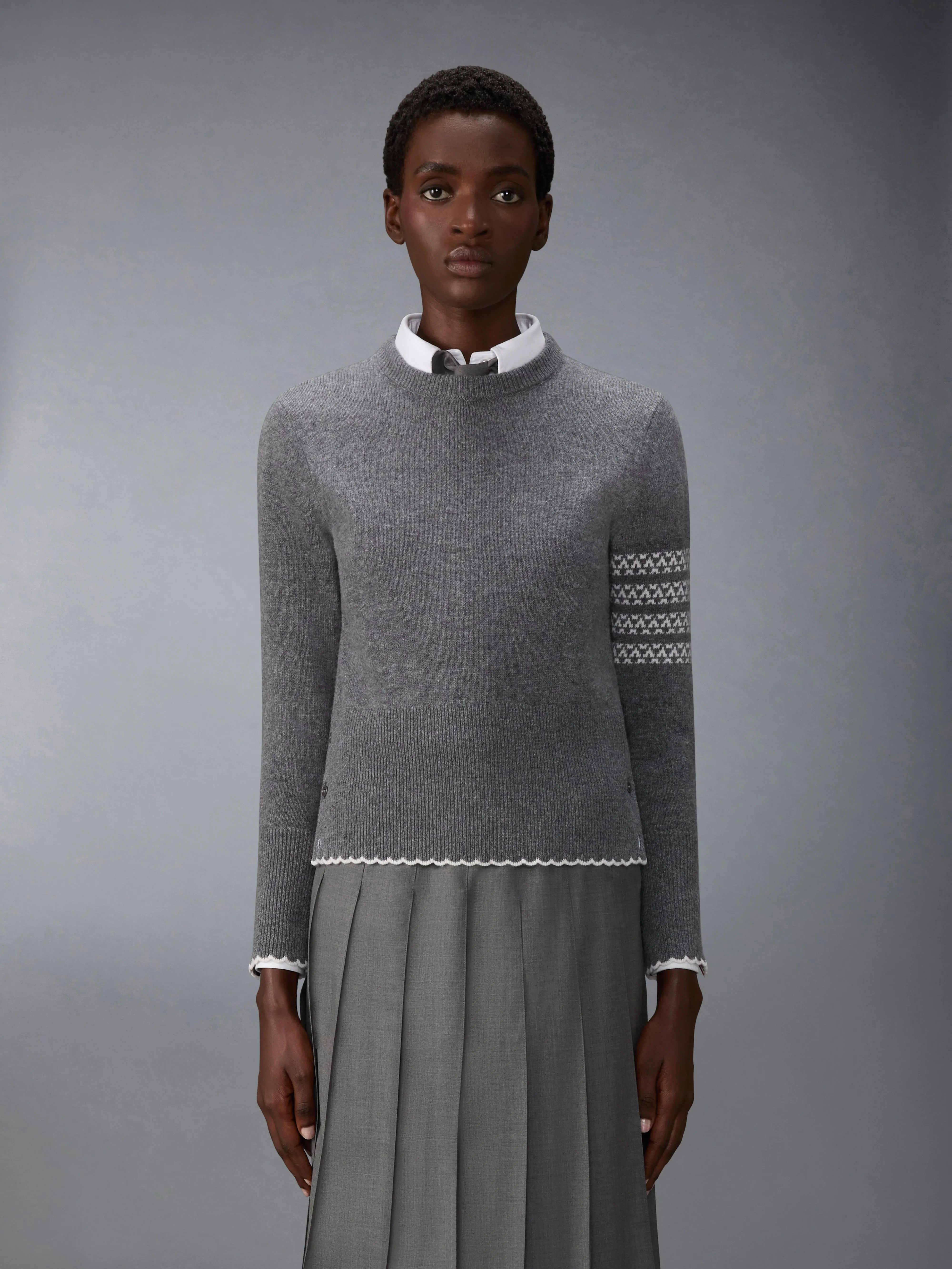 MERINO WOOL HOLIDAY HECTOR PULLOVER sold by Thom Browne