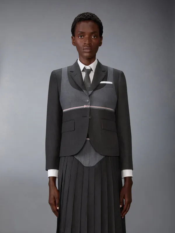 SUPER 120'S TWILL TROMPE-L’ŒIL BIKINI  SPORTCOAT sold by Thom Browne