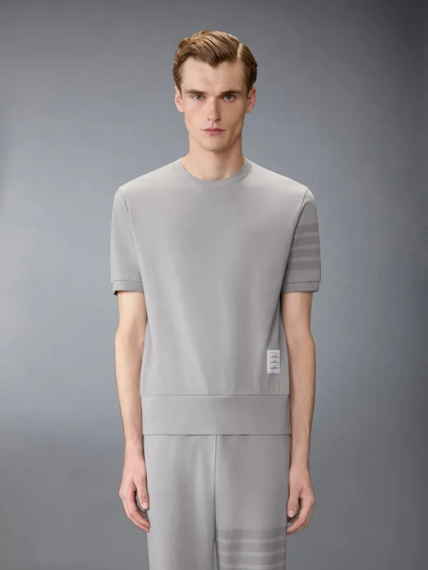 COTTON JERSEY 4-BAR TEE sold by Thom Browne