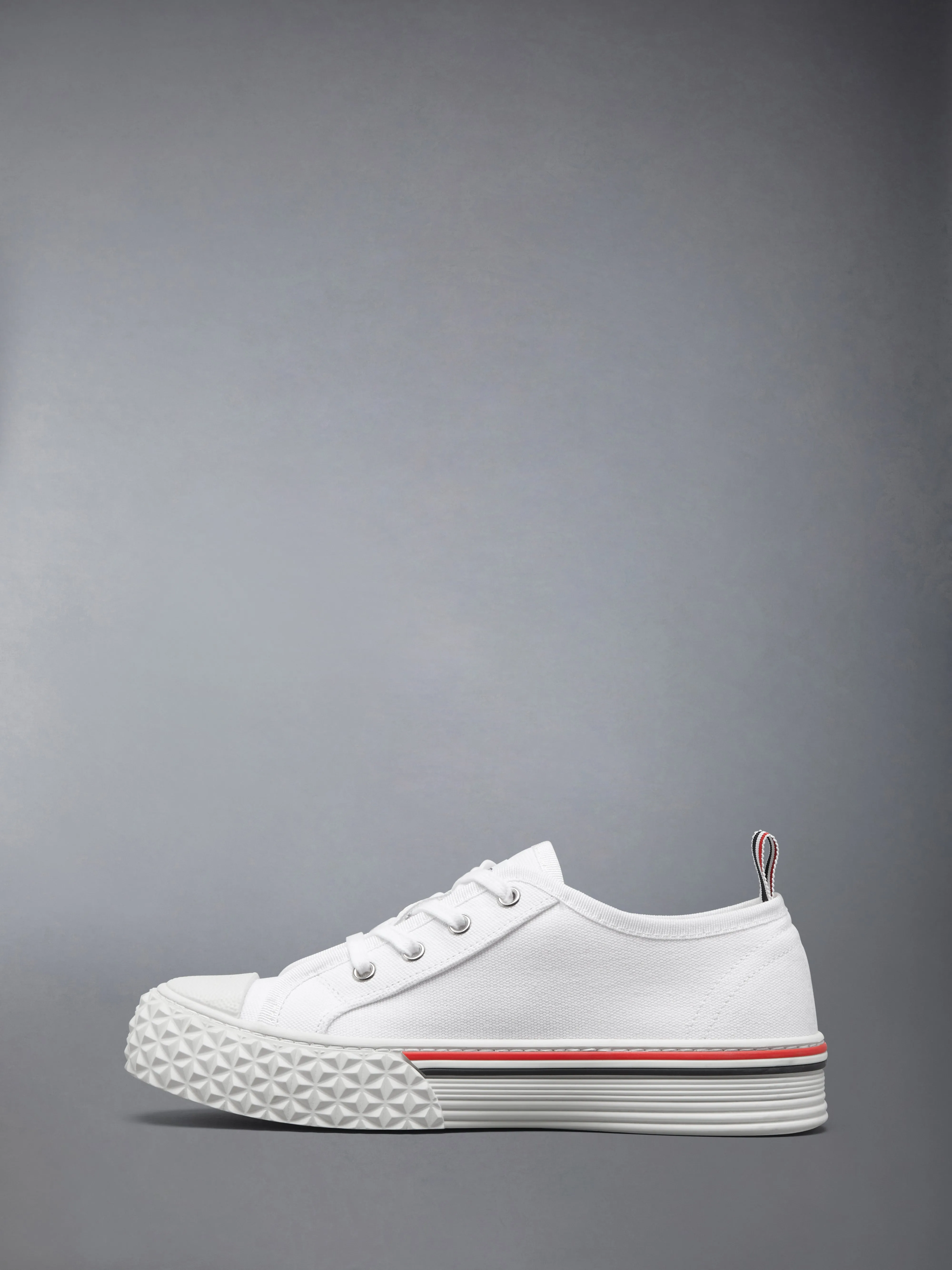CANVAS TREAD SOLE COLLEGIATE SNEAKERS sold by Thom Browne product image thumbnail 3