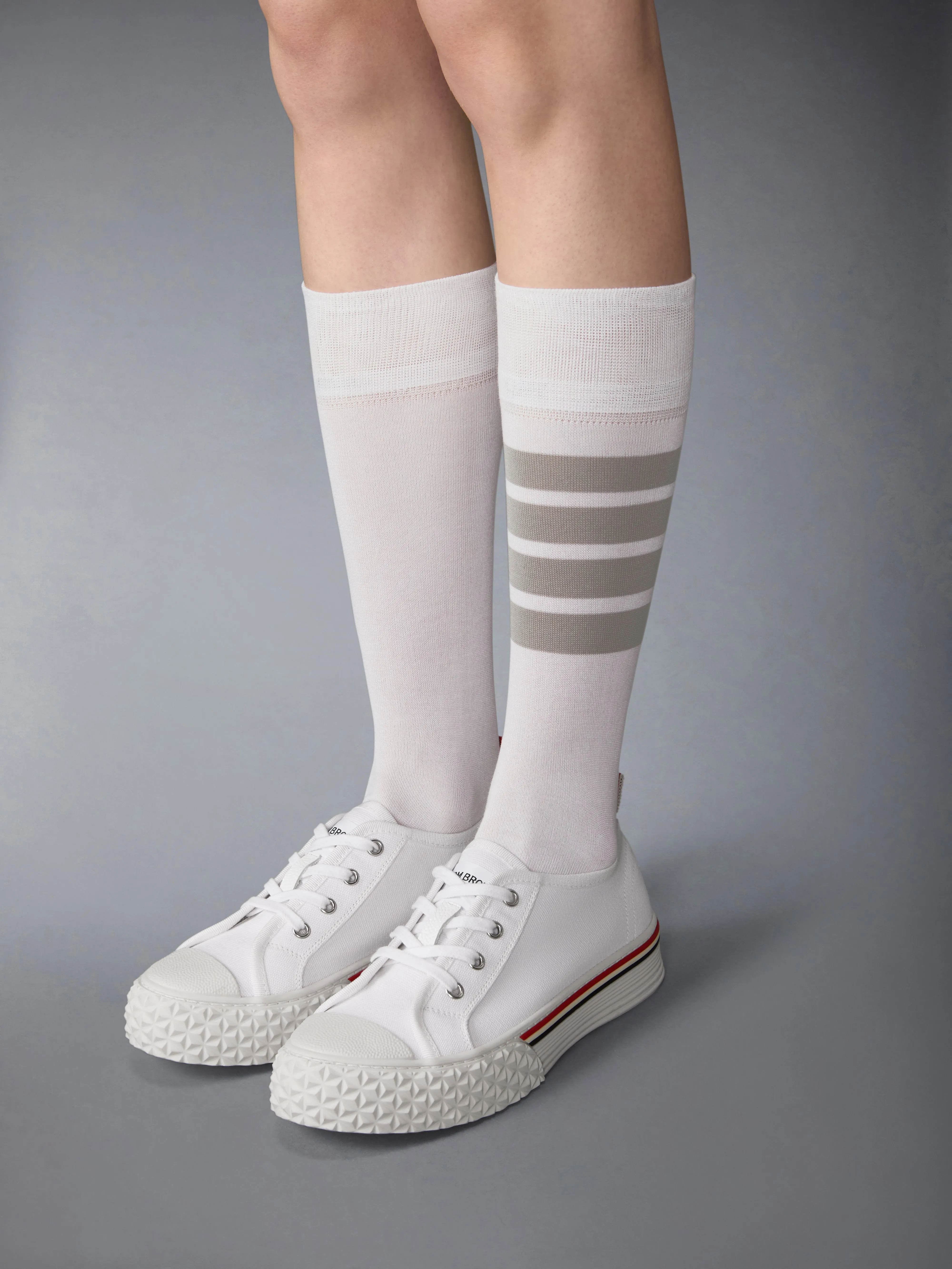 CANVAS TREAD SOLE COLLEGIATE SNEAKERS sold by Thom Browne product image thumbnail 4