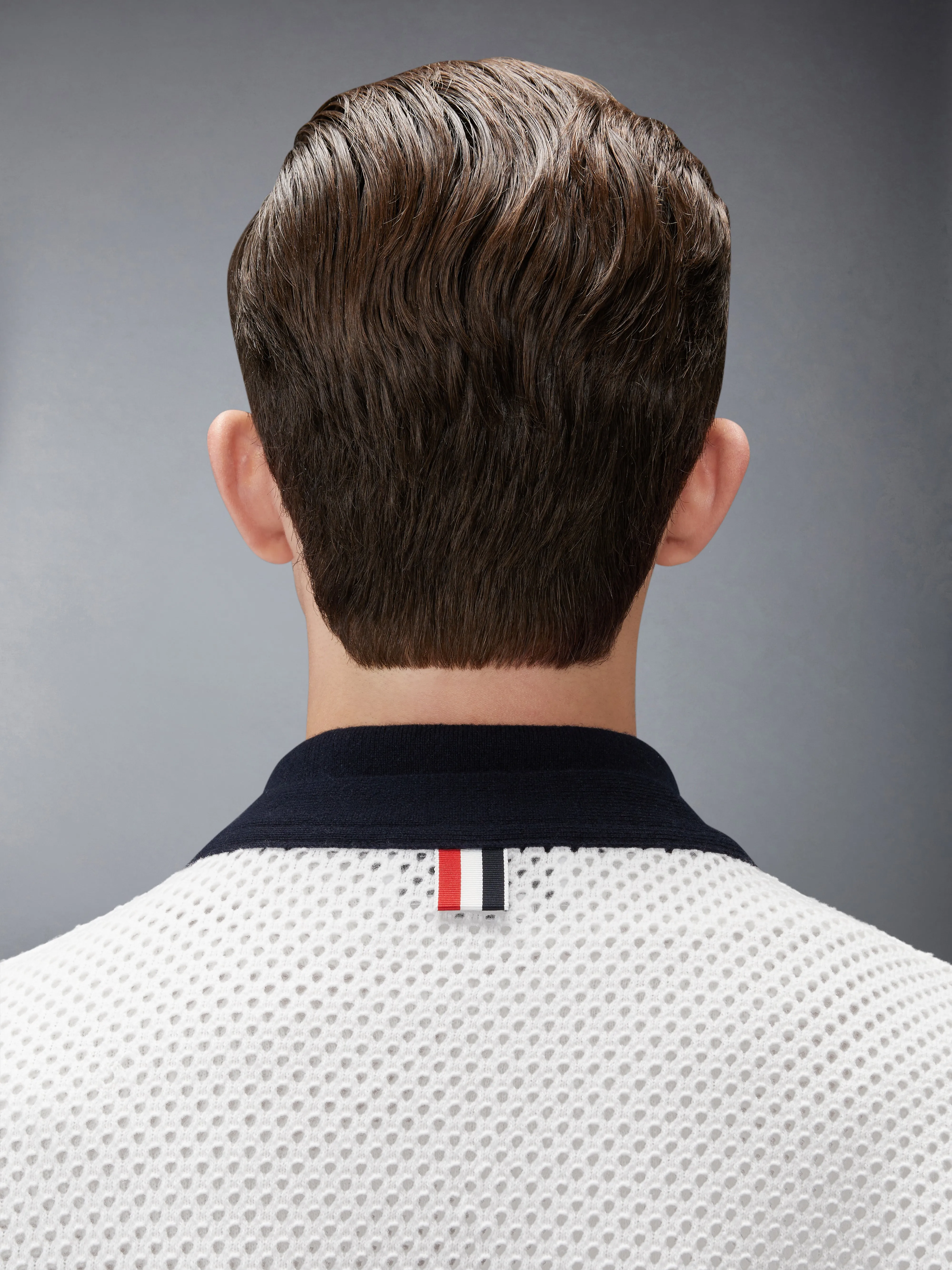 MESH CASHMERE CARDIGAN sold by Thom Browne product image thumbnail 5