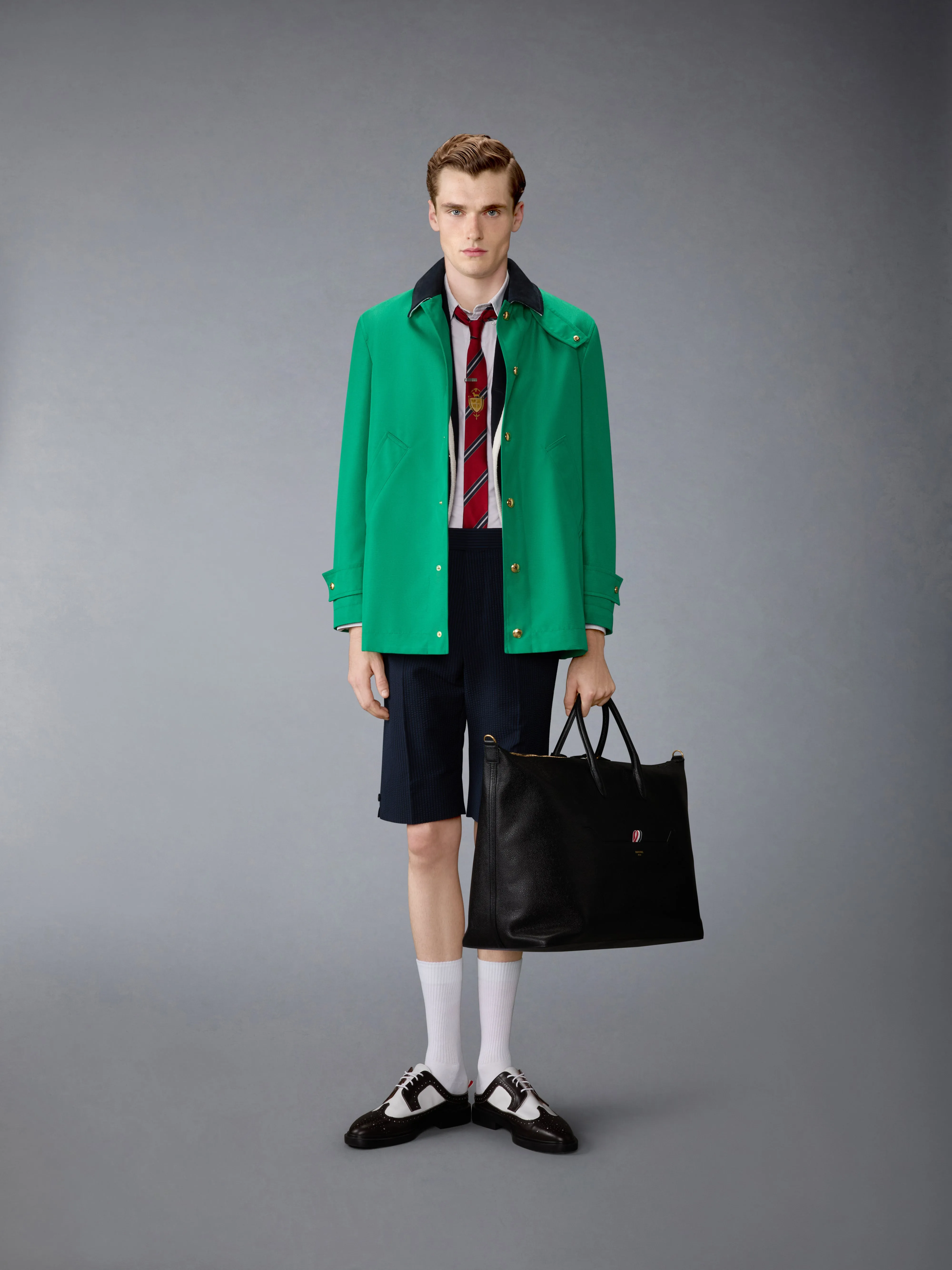 UNCONSTRUCTED CORDURA RELAXED OVERCOAT sold by Thom Browne product image thumbnail 3