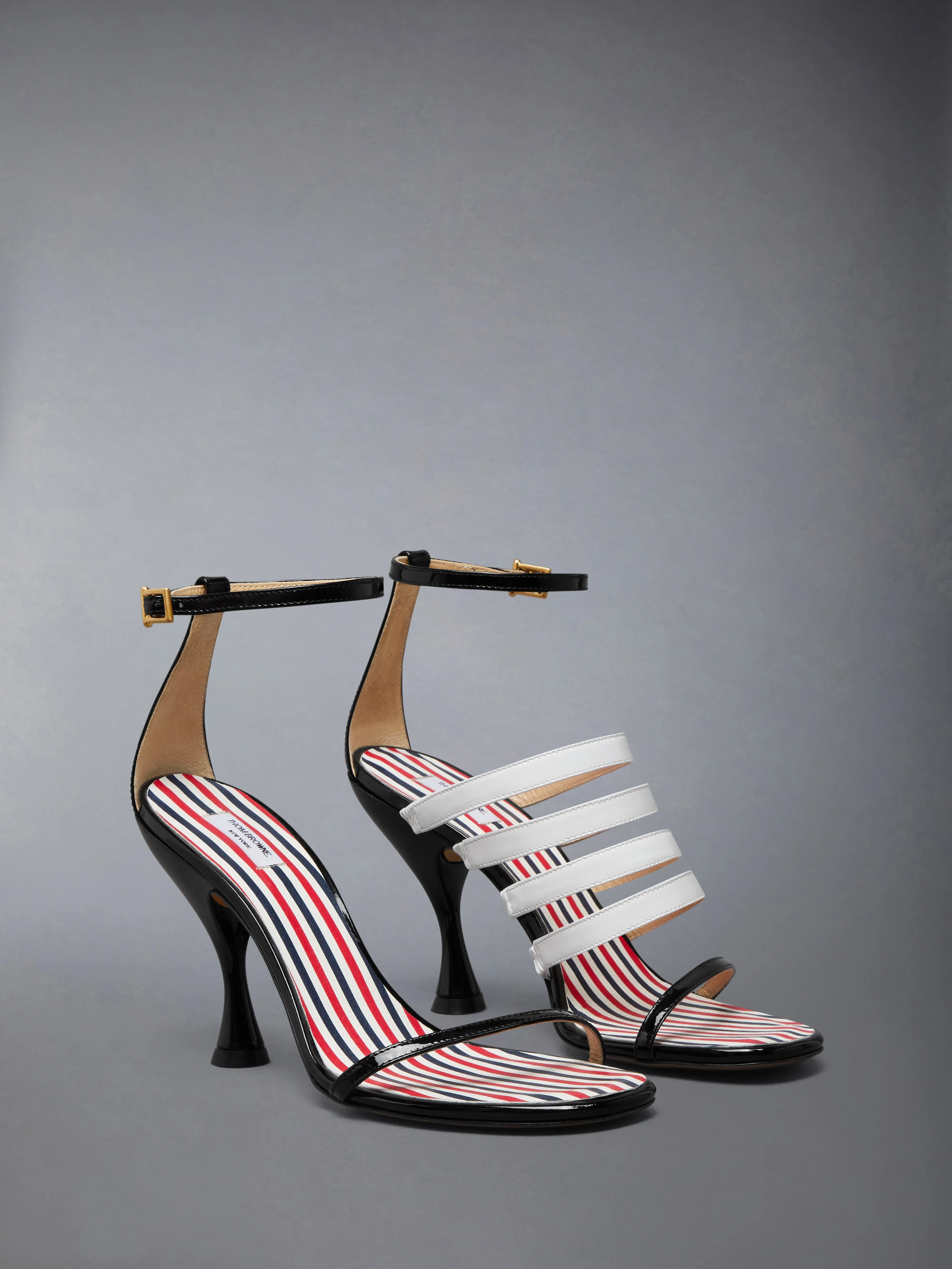 SOFT PATENT 4-BAR HIGH HEEL SANDAL 90MM sold by Thom Browne product image thumbnail 2