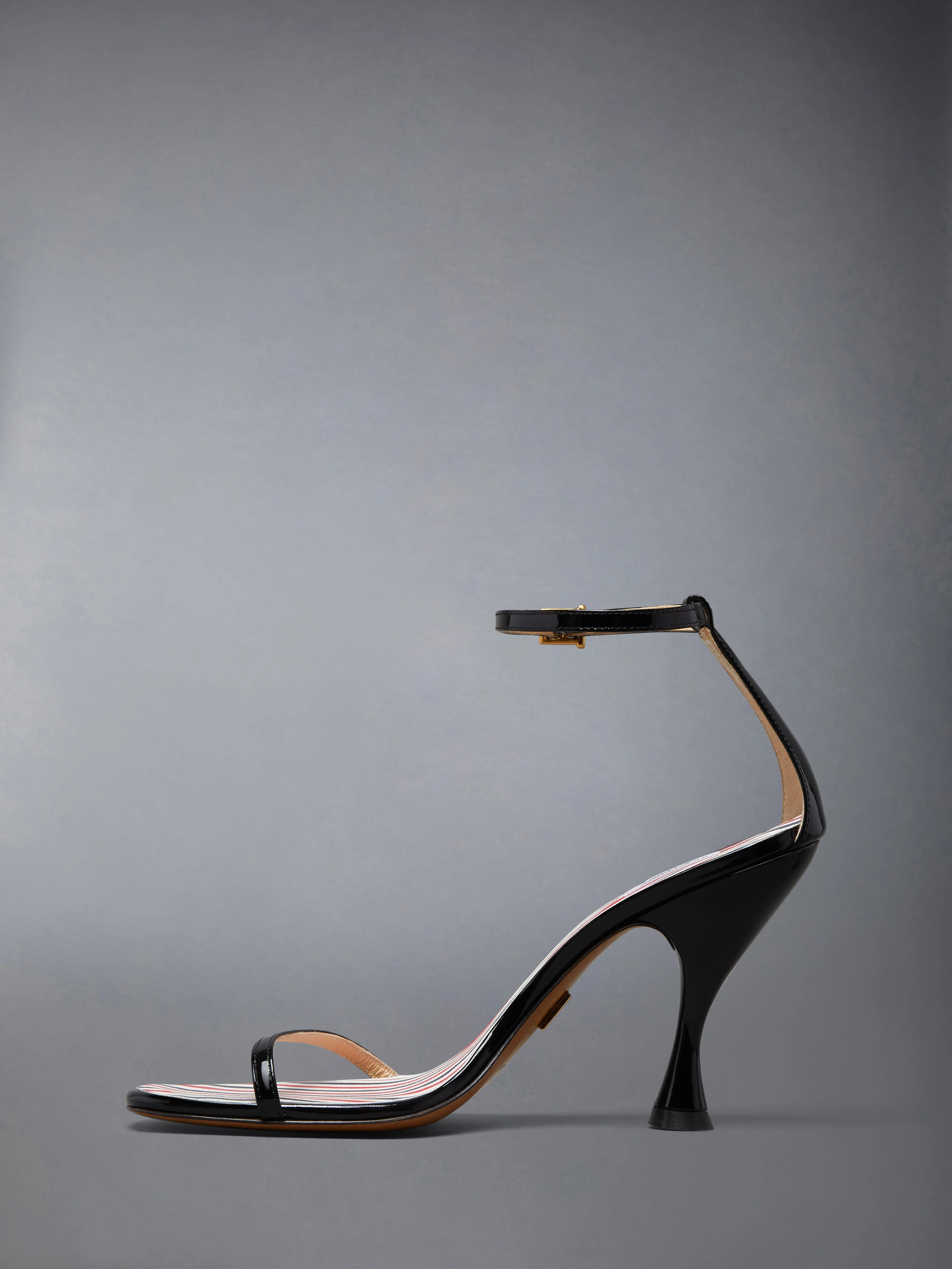 SOFT PATENT 4-BAR HIGH HEEL SANDAL 90MM sold by Thom Browne product image thumbnail 3