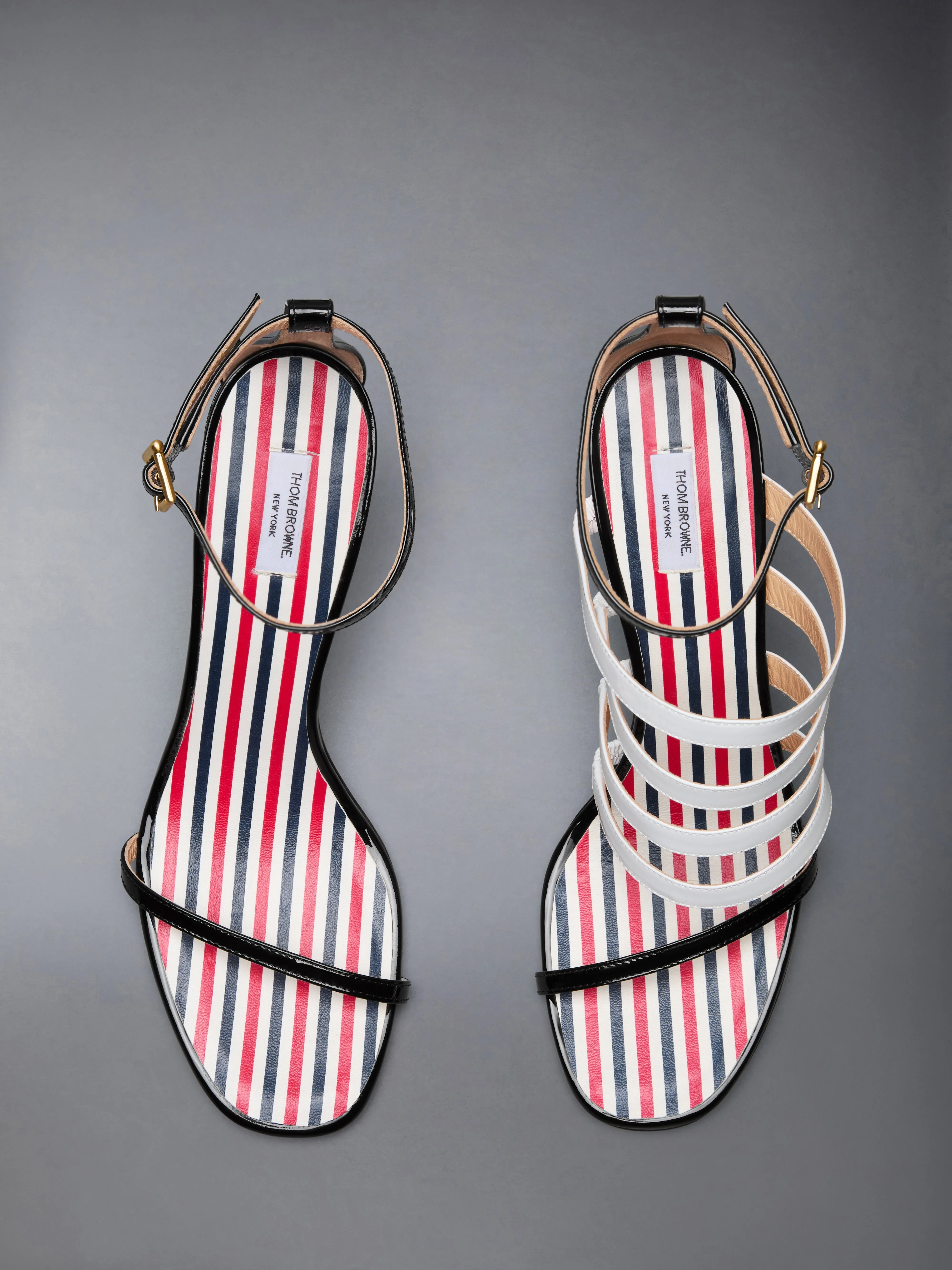SOFT PATENT 4-BAR HIGH HEEL SANDAL 90MM sold by Thom Browne product image thumbnail 5
