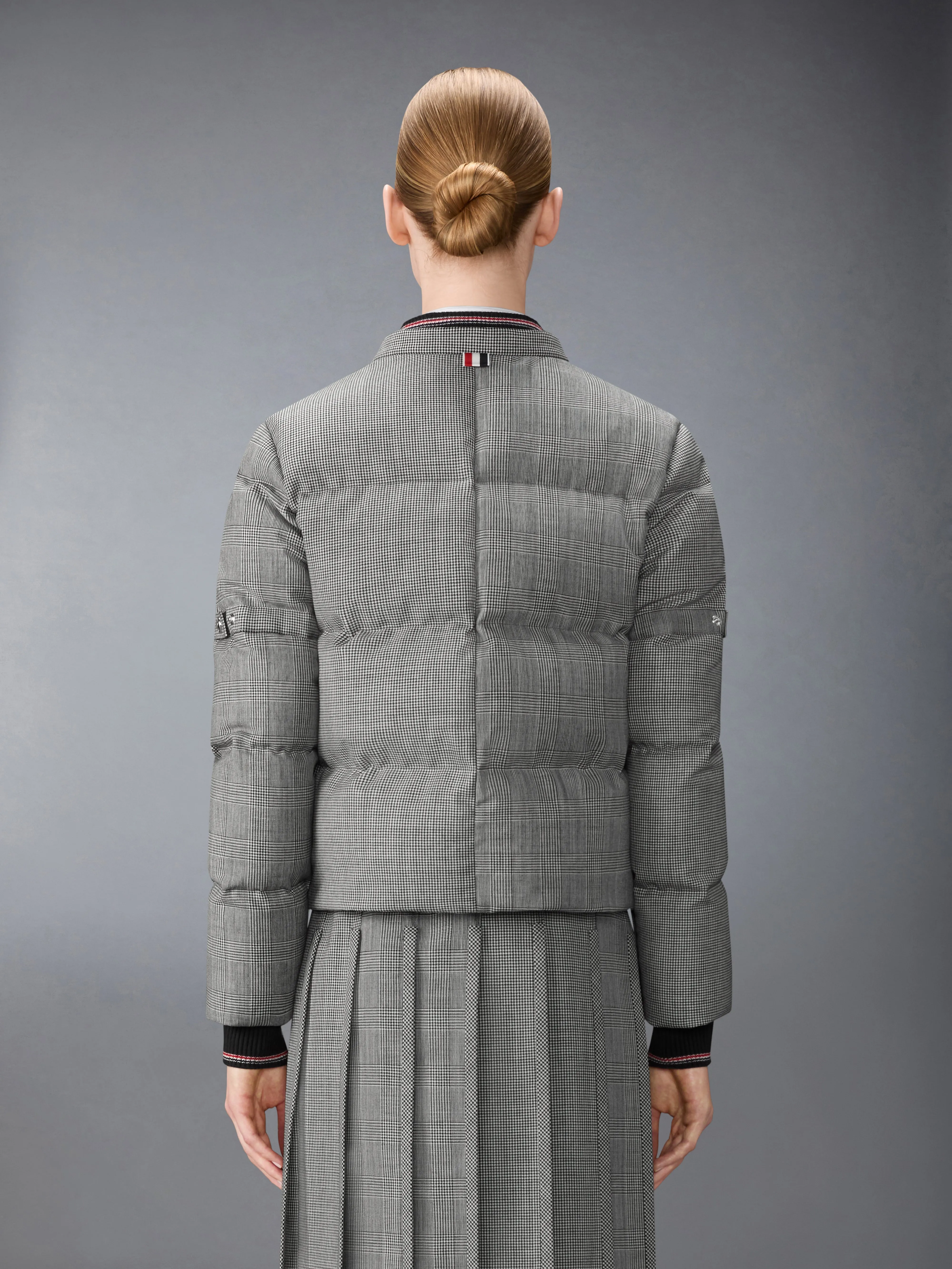 PRINCE OF WHALES FUNMIX WOOL DOWN FILLED JACKET sold by Thom Browne product image thumbnail 5