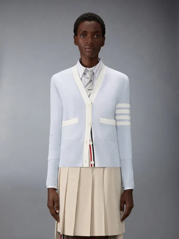 MILANO STITCH COTTON 4-BAR CARDIGAN made by Thom Browne