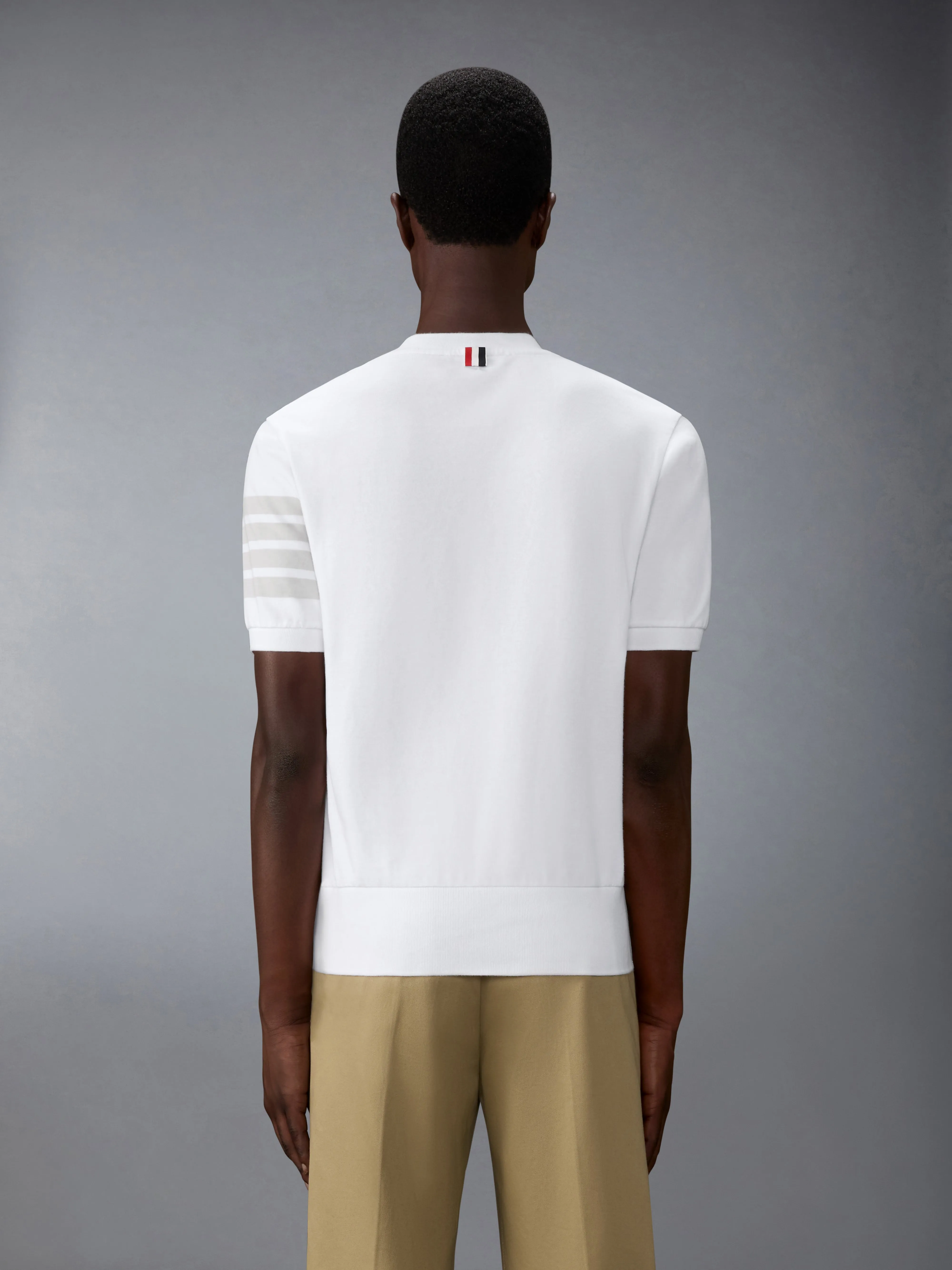 COTTON JERSEY 4-BAR TEE sold by Thom Browne product image thumbnail 2