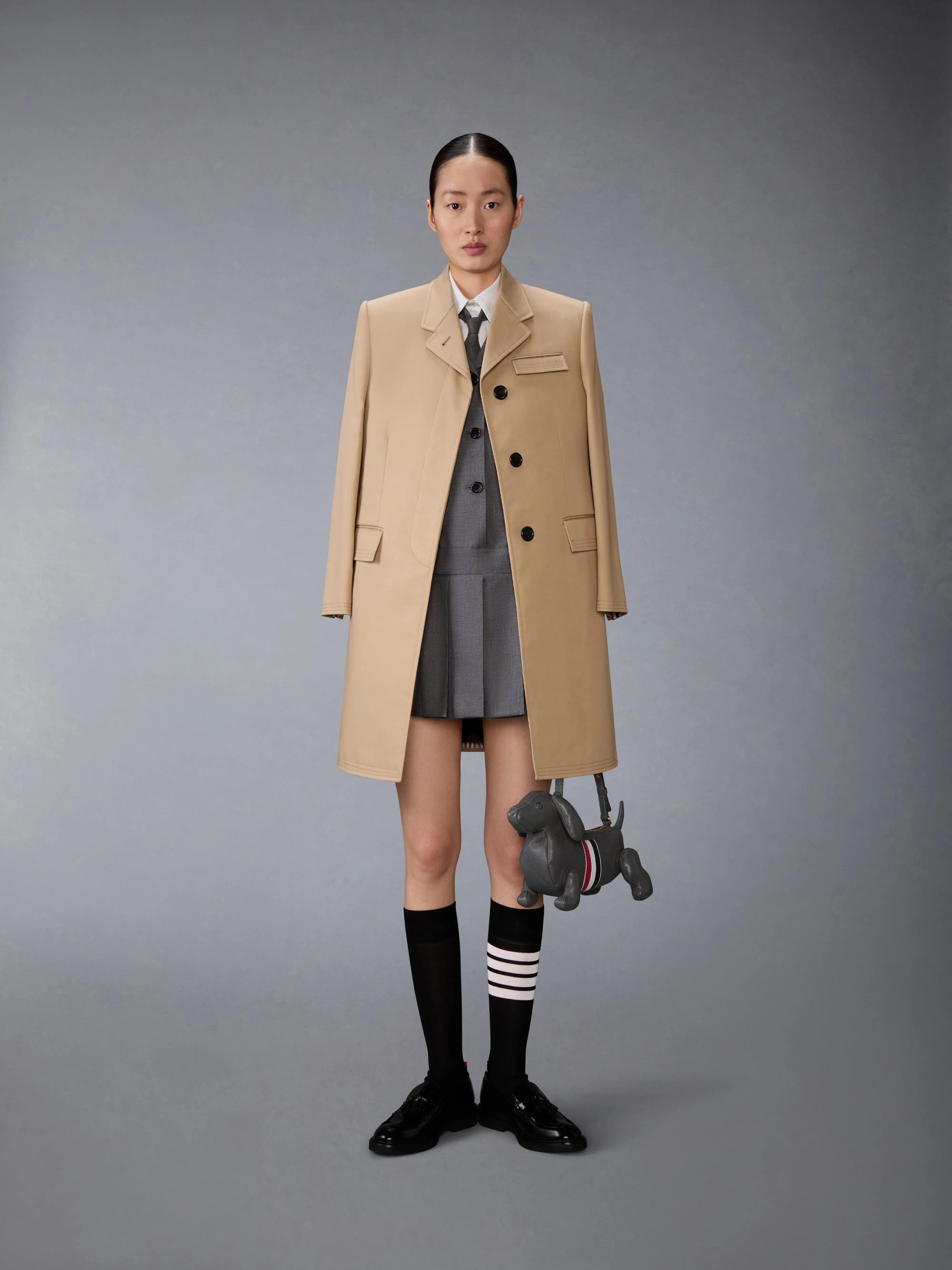 SUPER 120'S TWILL SPORTCOAT PLEATED MINI DRESS sold by Thom Browne product image thumbnail 5