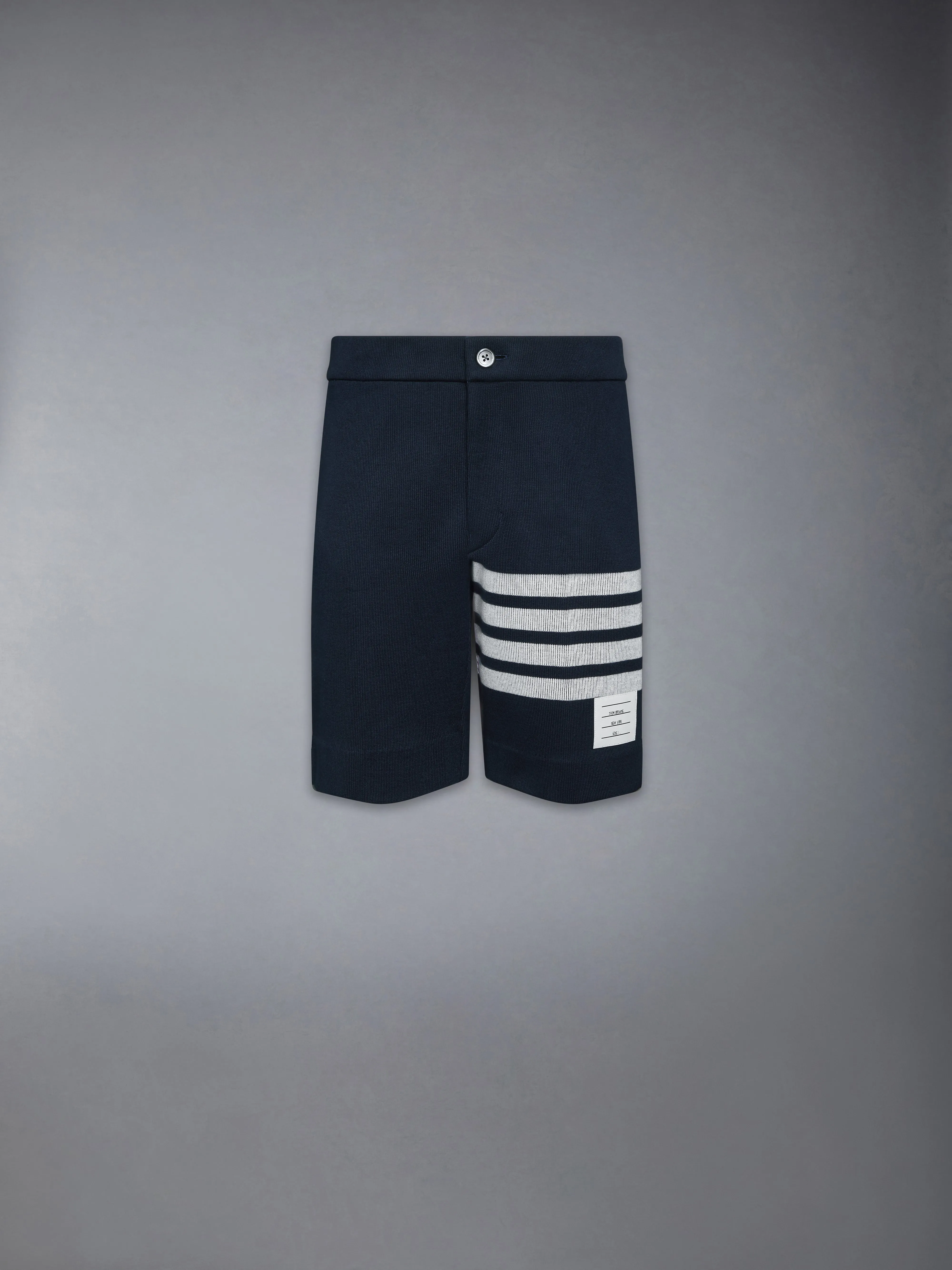 DOUBLE FACE KNIT 4-BAR BERMUDA SHORTS sold by Thom Browne product image thumbnail 5