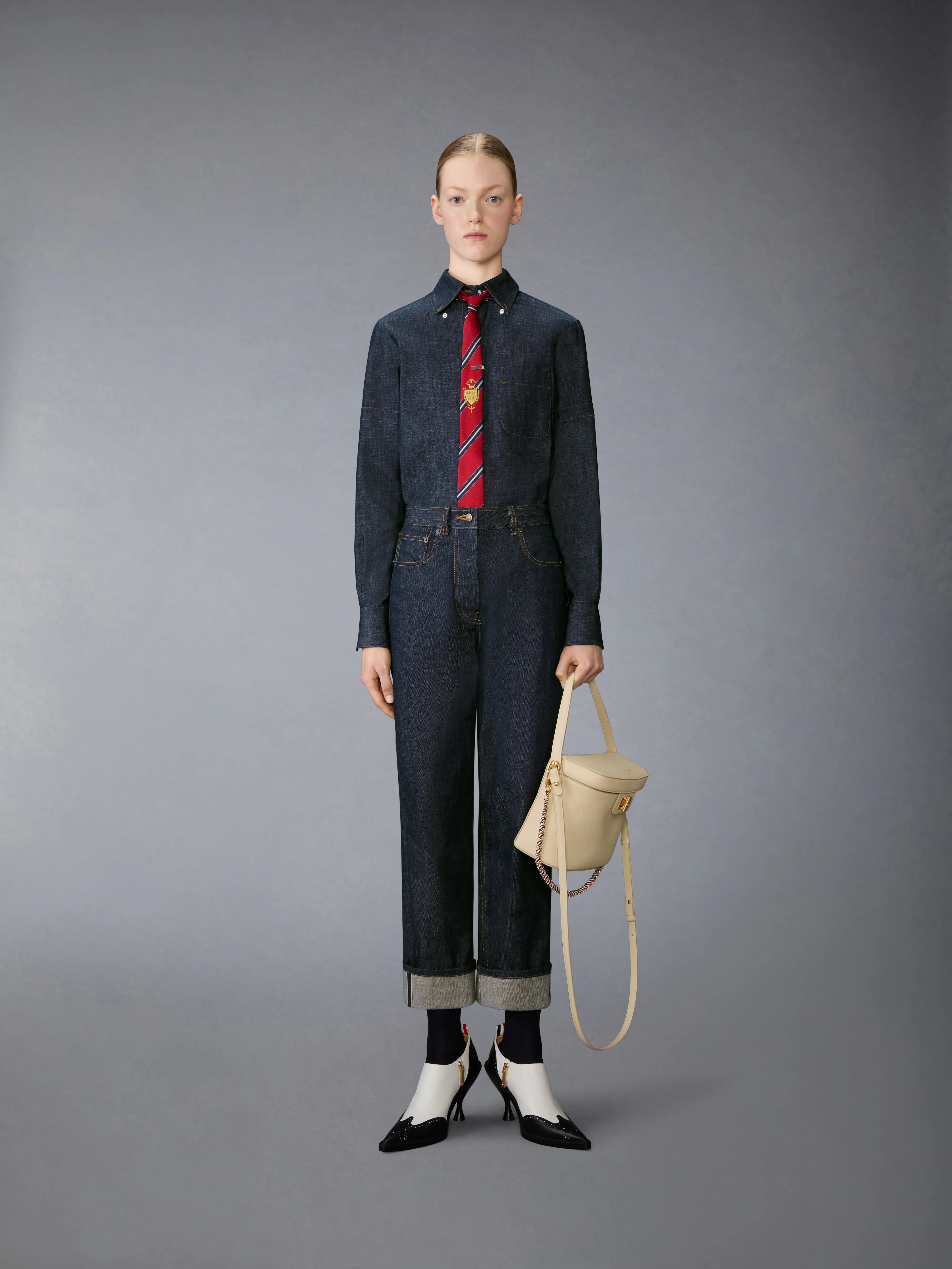 DENIM ARMBAND SHIRT sold by Thom Browne product image thumbnail 5