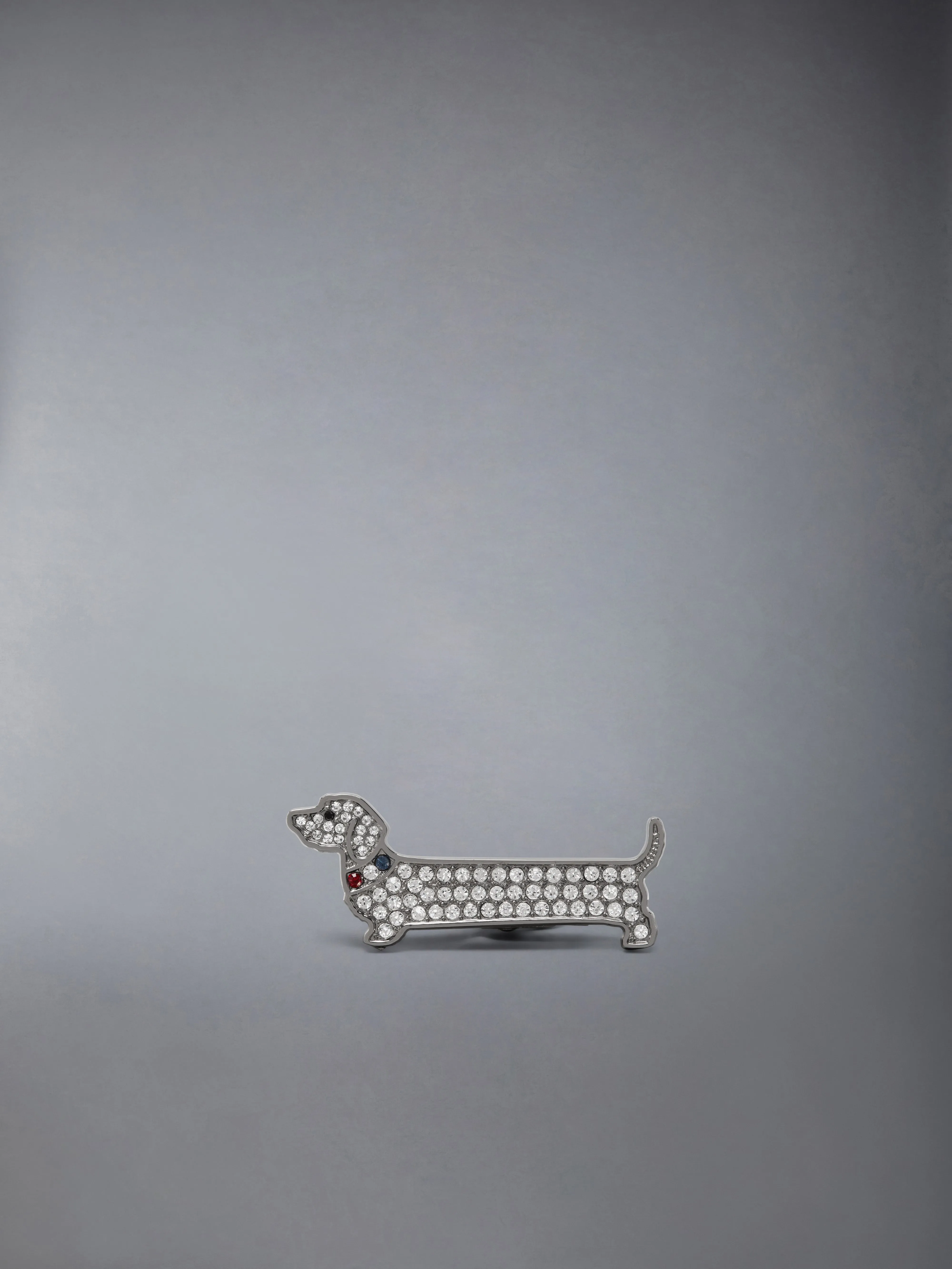STERLING SILVER CRYSTLAL LIMOUSINE HECTOR TIE BAR sold by Thom Browne